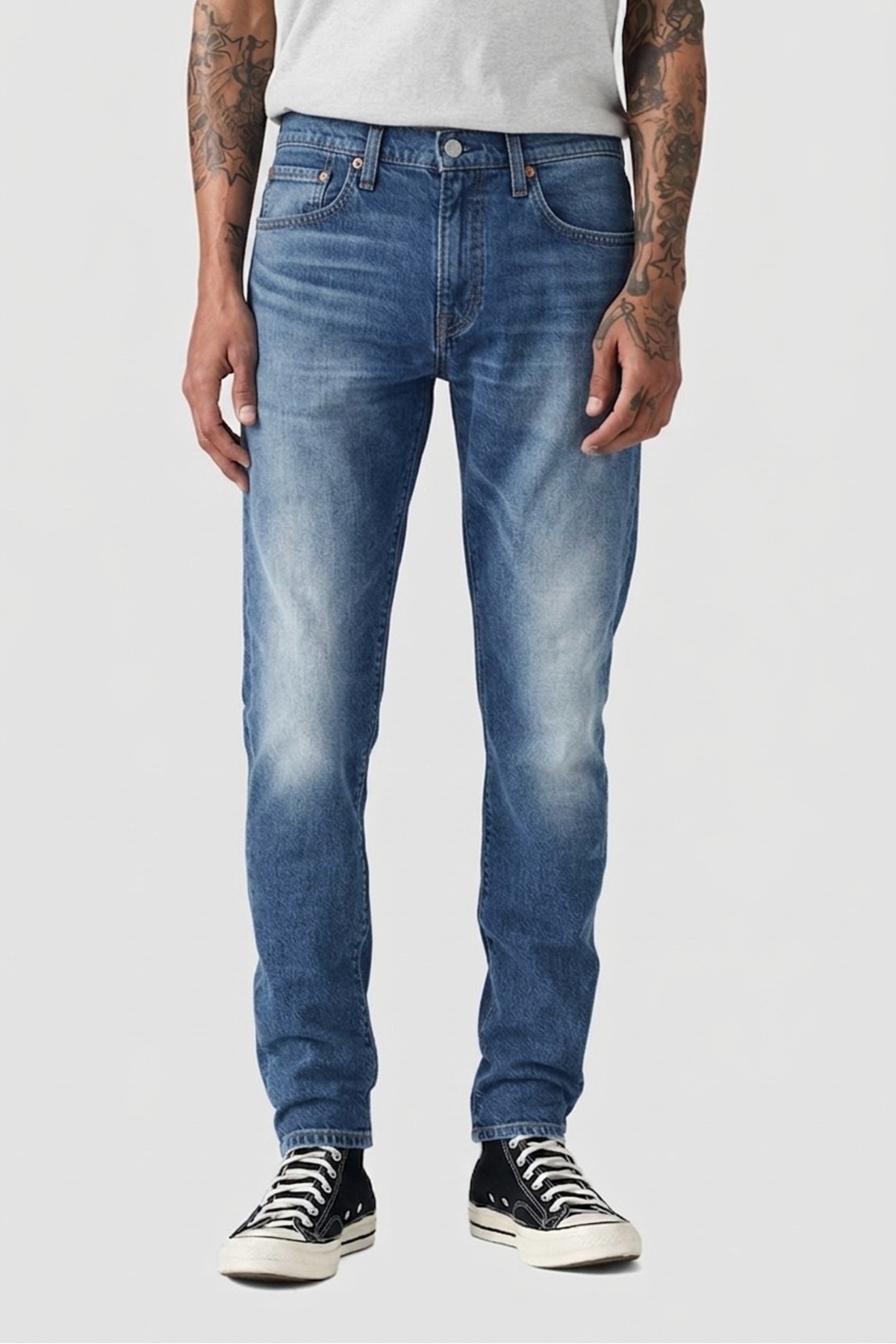 شلوار جین مردانه آبی LSE 512 باریک مخروطی شکل مدل Fall In Place A2087-0096 لیوایز شلوار جین Levi's