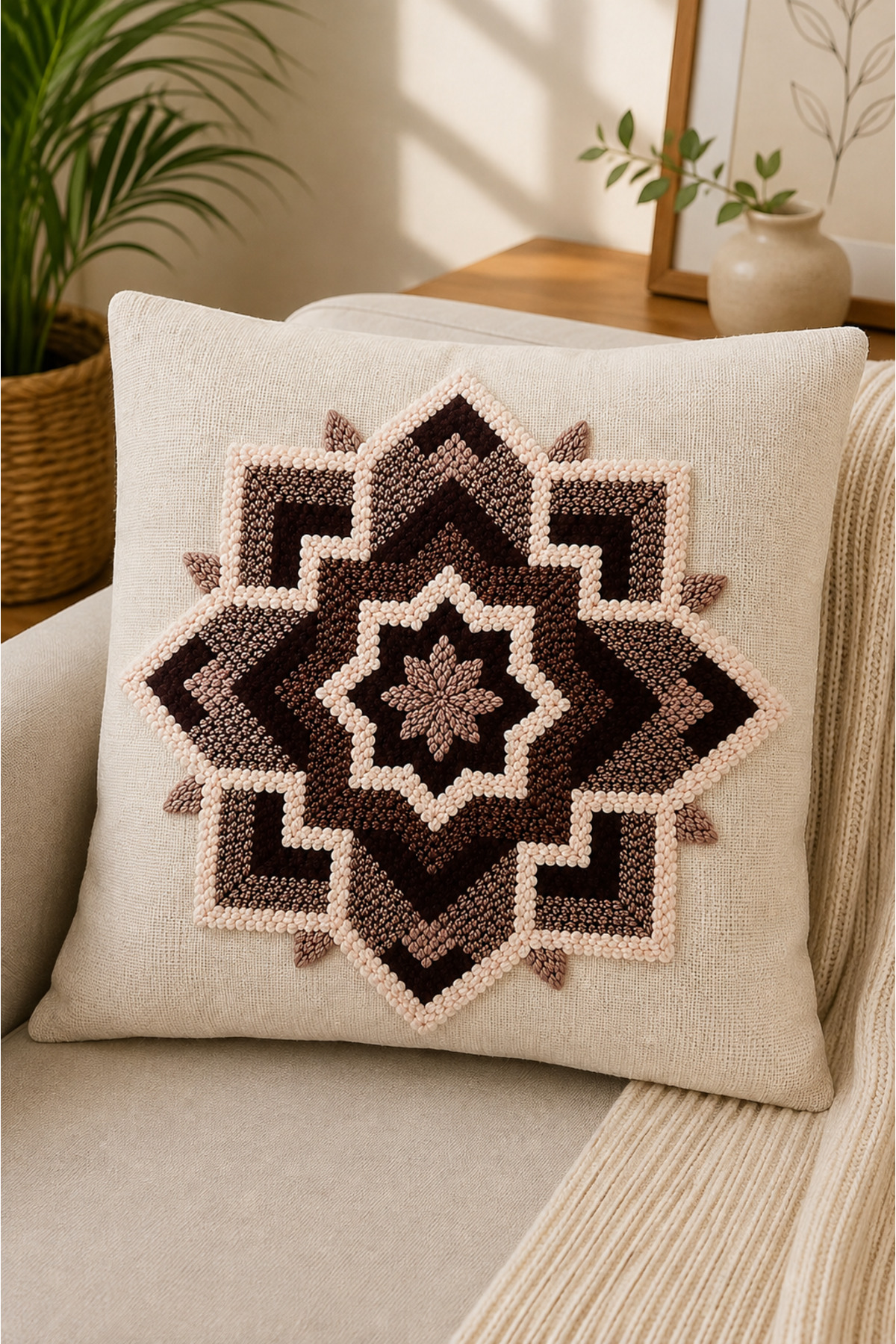 4 Adet Dijital Baskılı Kırlent Kılıfı 43x43 cm – Renkli Modern Dekoratif Yastık Kılıfı Seti