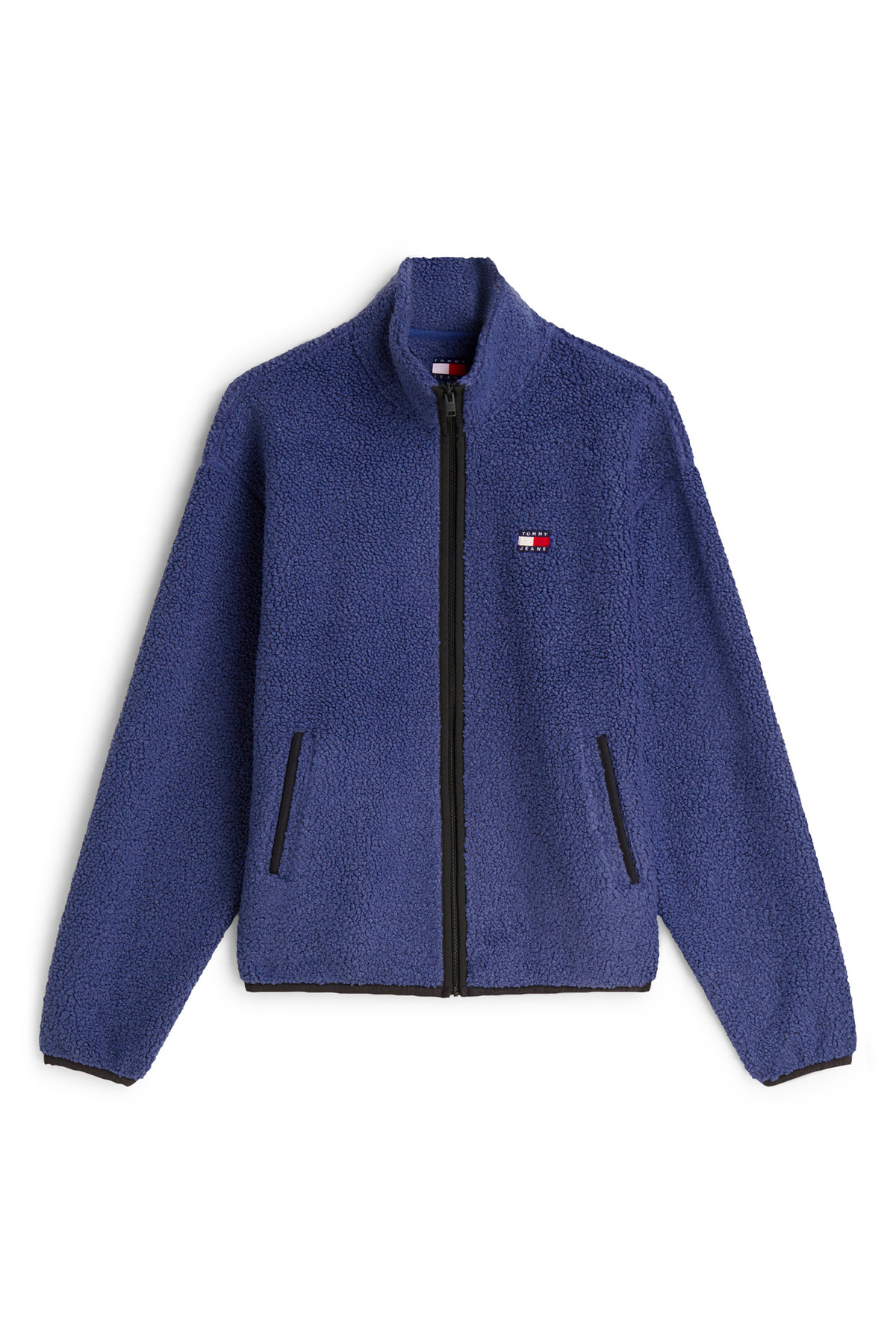 Tommy Jeans Mavi Erkek Sweatmont DM0DM22345C6Q TJM RLX BADGE ZIP-TH görsel 5