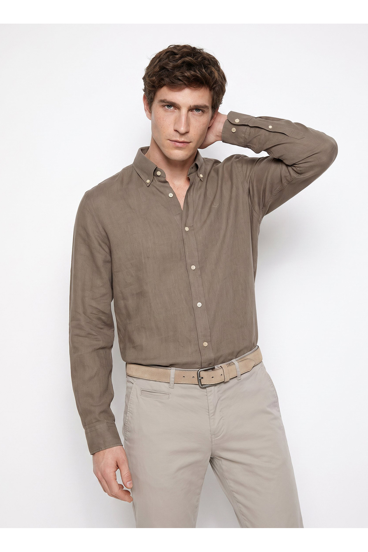 پیراهن مردانه طرح سمور کد D261001 داکرز پیراهن Dockers