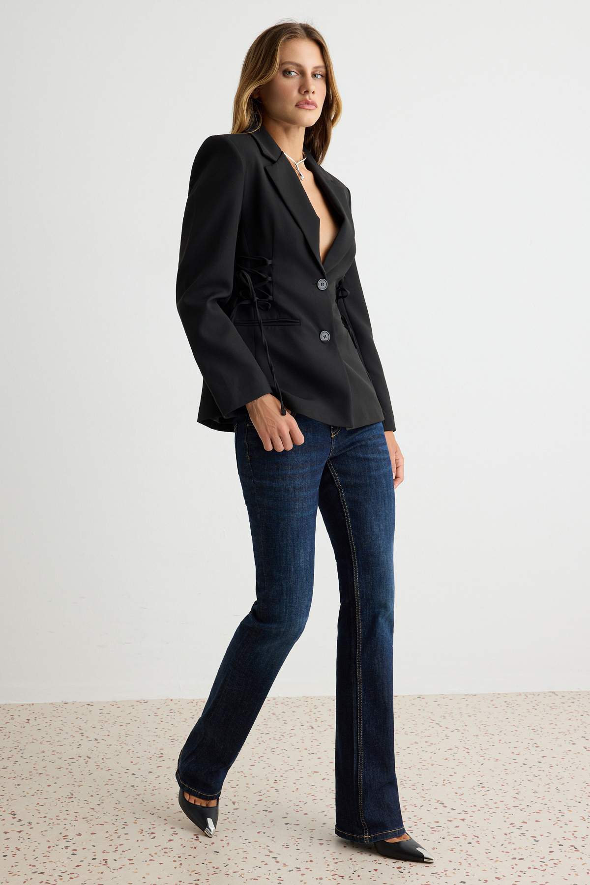 trendyolmilla-womens-black-plain-long-fitted