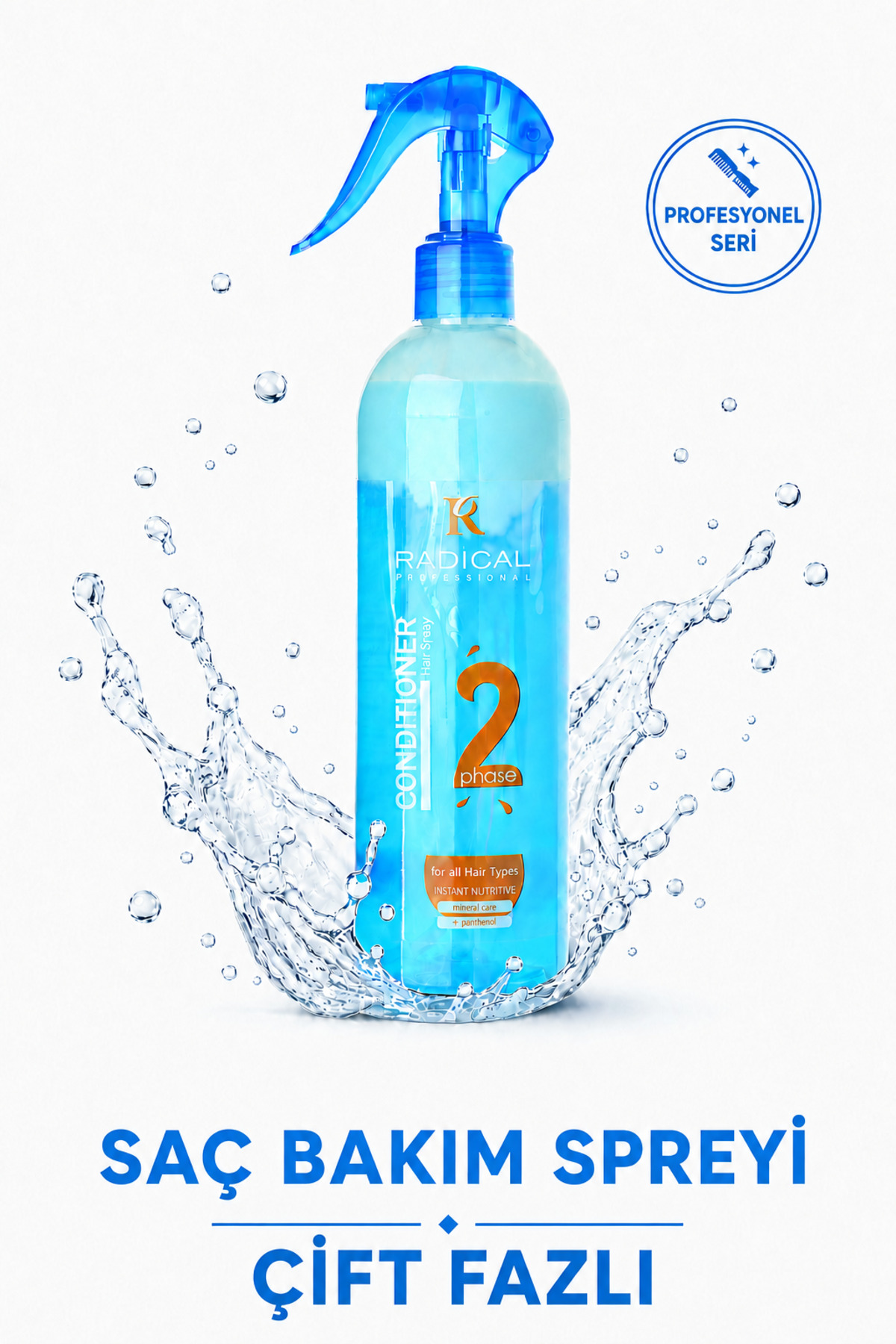 Radical Profesyonel Çift Fazlı Saç Bakım Spreyi 400 ML. — 0001conditioner-mavi