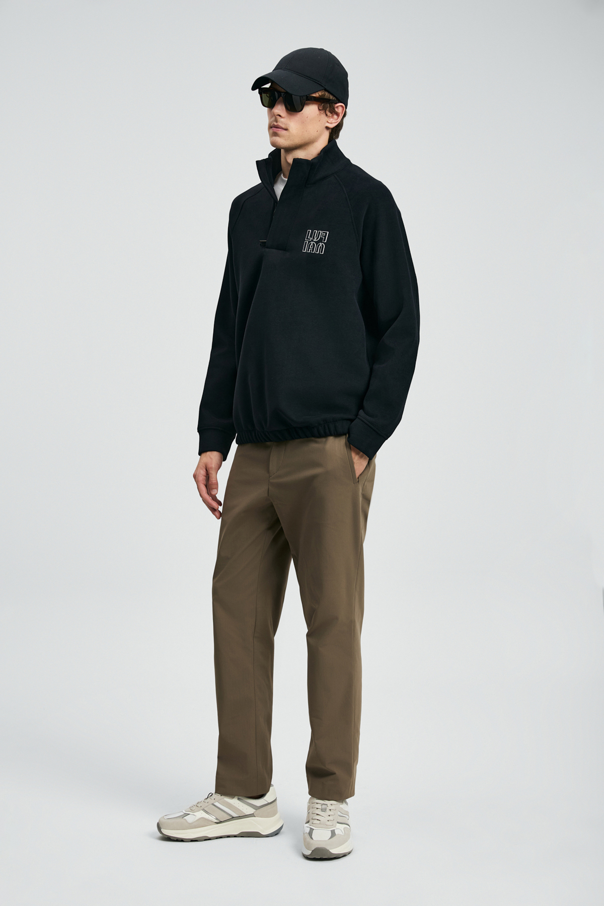 Lufian Hazel Erkek Sweatshirt Siyah görsel 3