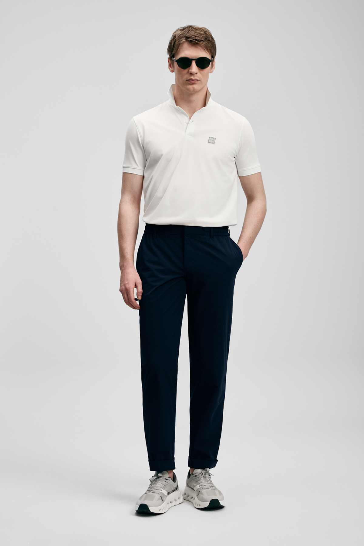 Lufian Carter Smart Erkek Polo Tişört Kırık Beyaz görsel 2