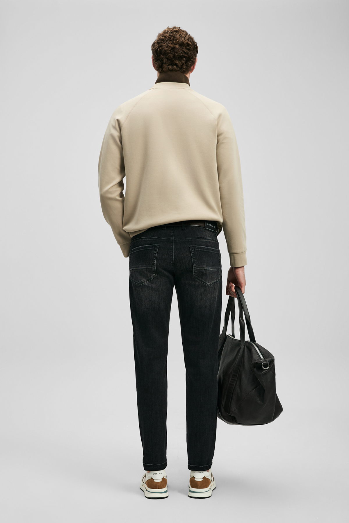 Lufian Luta Smart Jean Erkek Pantolon Slim Fit Antrasit görsel 6