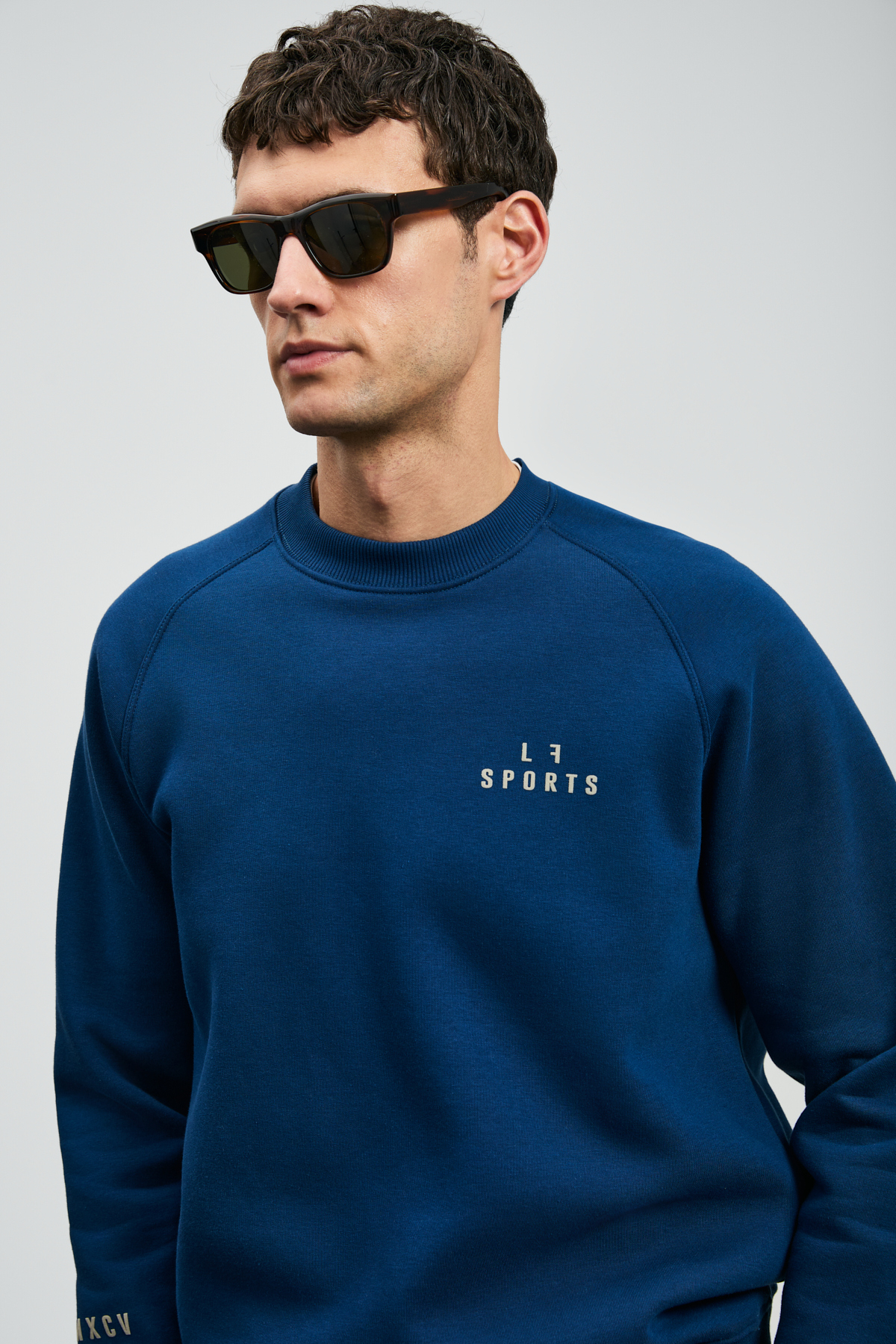 Lufian Sıgma Erkek Sweatshirt Saks görsel 4