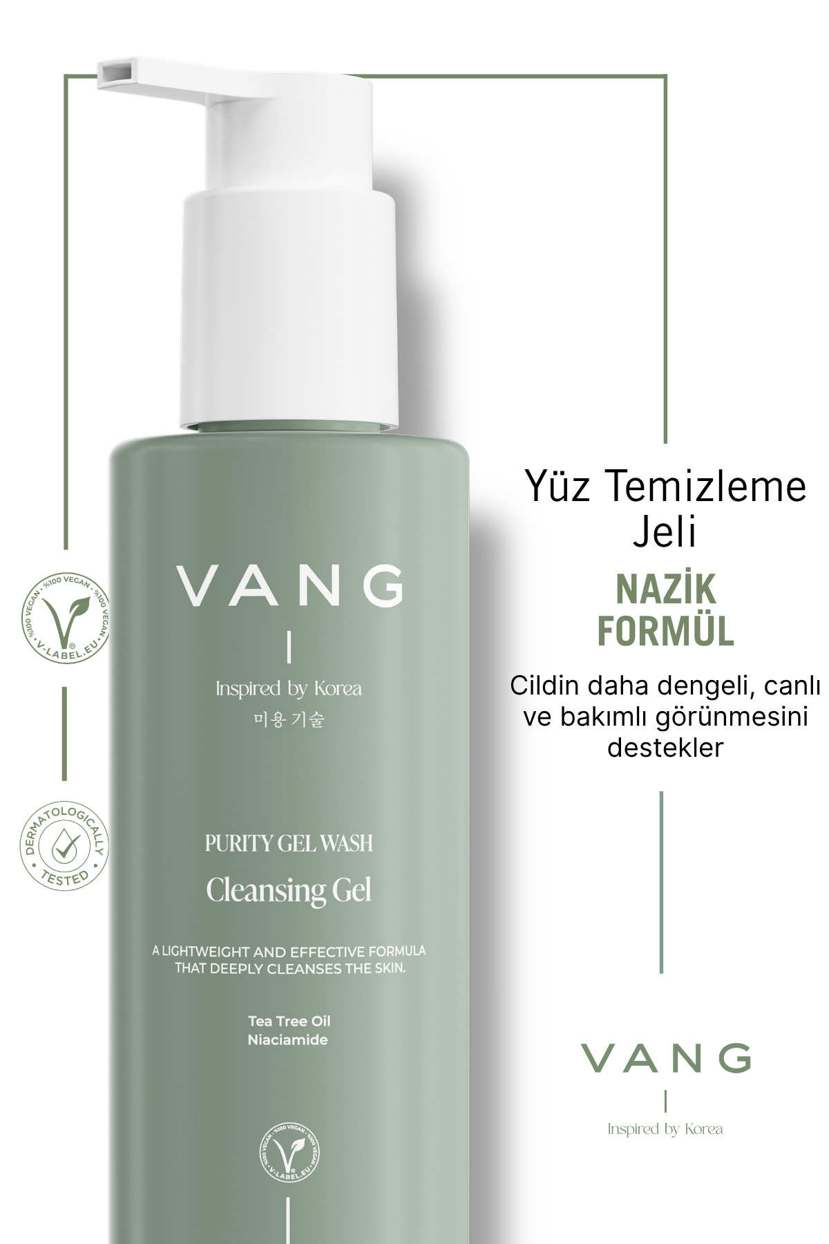 Yağlı, Karma ve Akneye Meyilli Ciltler İçin Yüz Temizleme Jeli, Nemlendirici & Bariyer Destekleyici, 200 ml — V0010 — تصویر 7 از 9