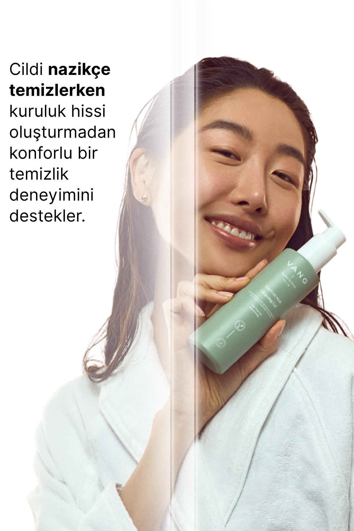 Yağlı, Karma ve Akneye Meyilli Ciltler İçin Yüz Temizleme Jeli, Nemlendirici & Bariyer Destekleyici, 200 ml — V0010 — تصویر 6 از 9