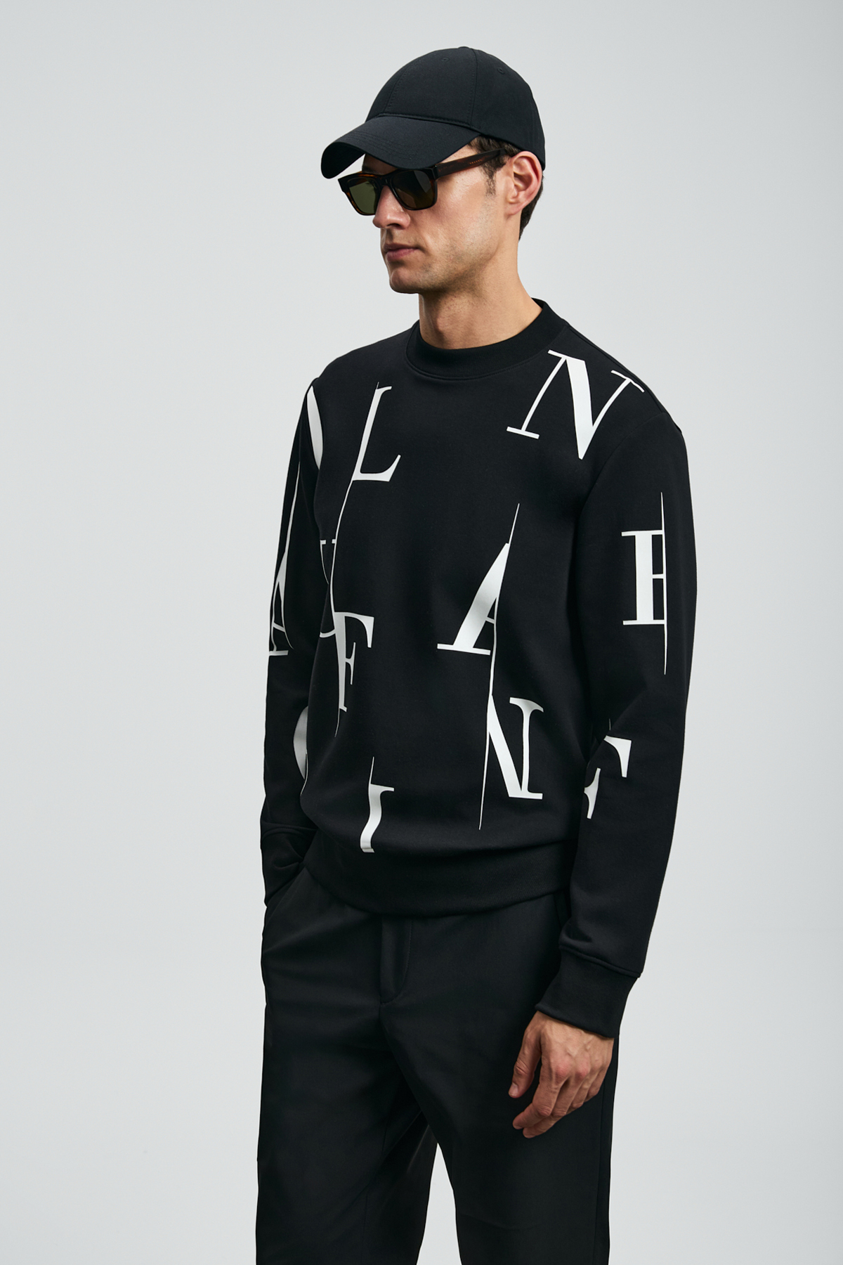 Lufian Tıffany Erkek Sweatshirt Siyah görsel 4