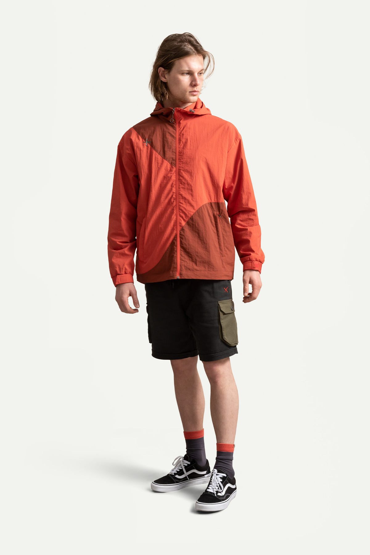 KAFT Kırmızı Unisex Rüzgarlık Ceket | (Pakaru - Coral) görsel 3