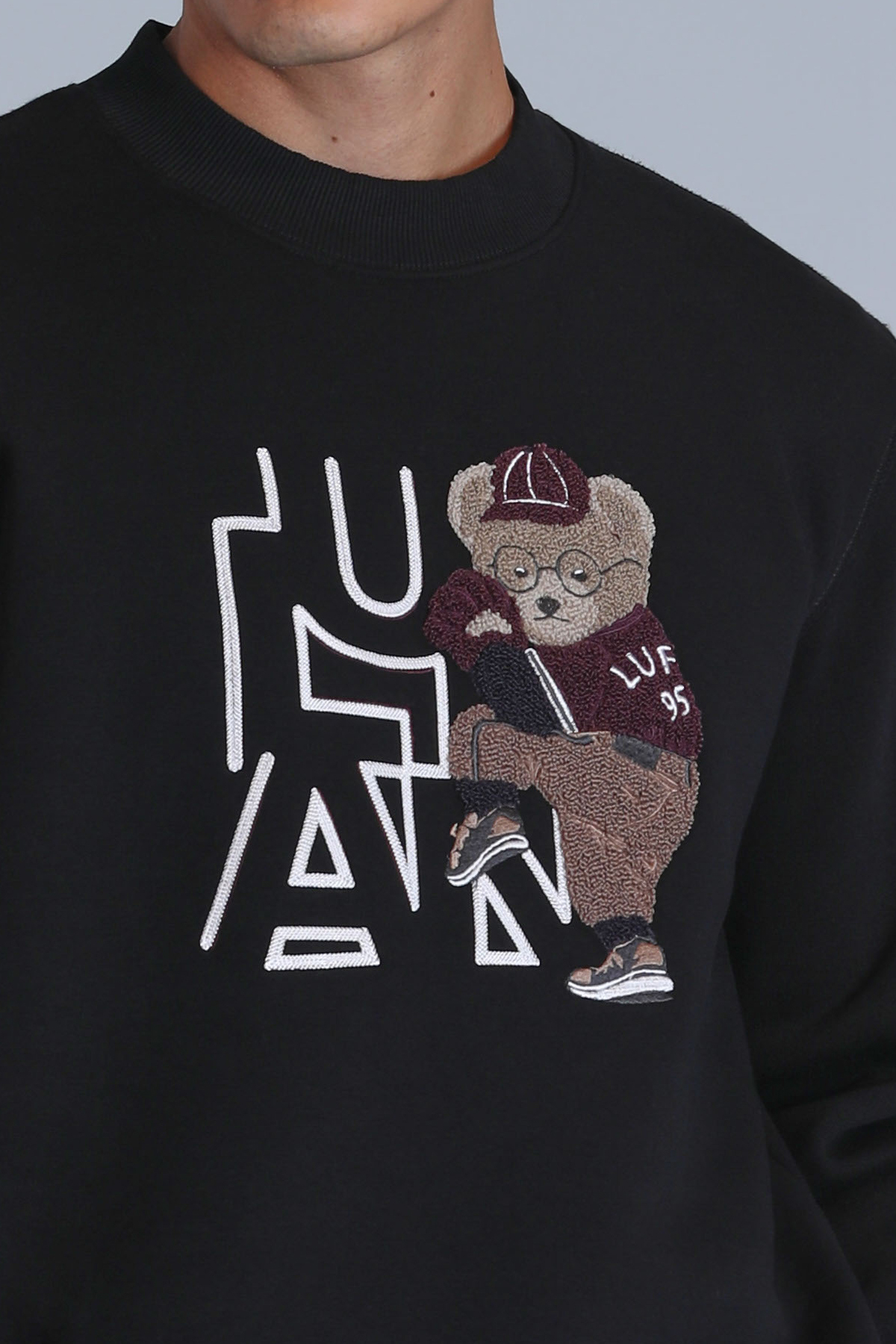Lufian Pıtcher Erkek Sweatshirt Siyah görsel 3