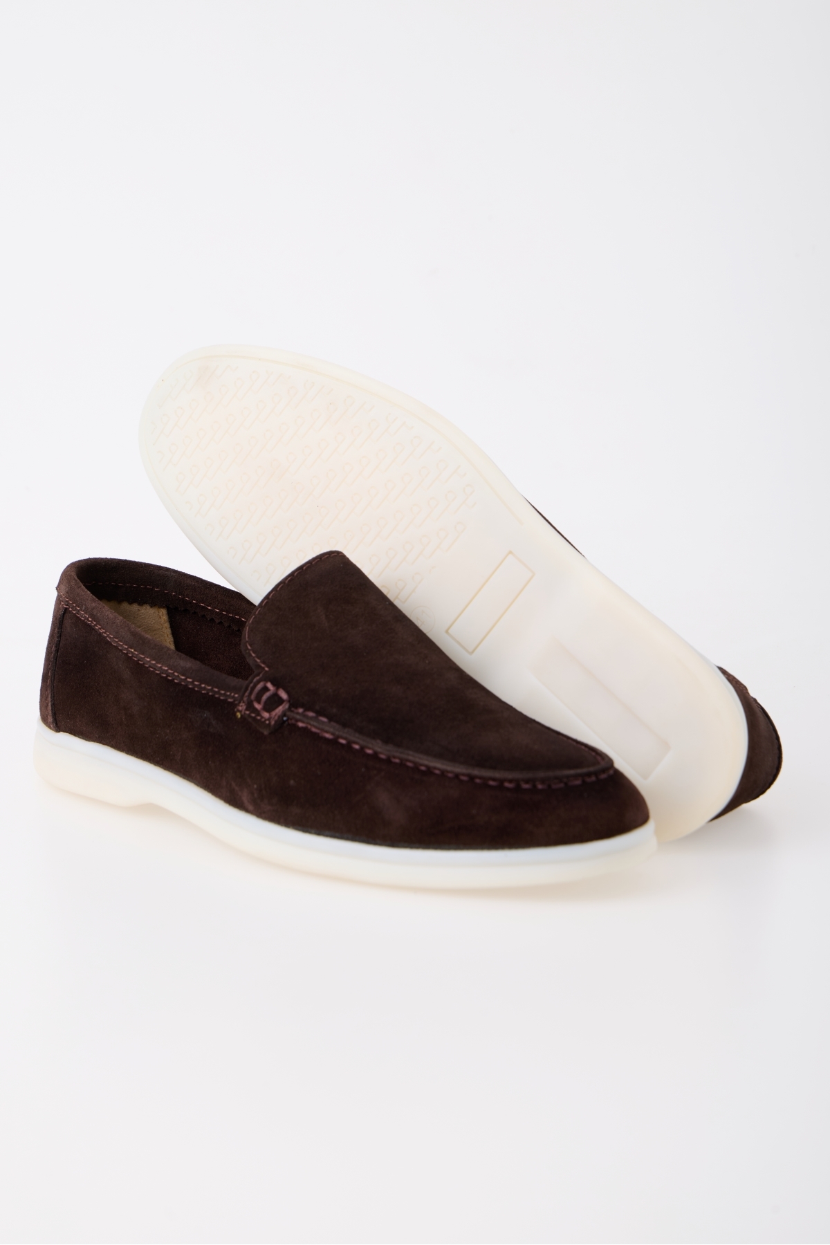aladdin & sons Azure Kahve Süet Hakiki Deri Erkek Loafer Ayakkabı görsel 4