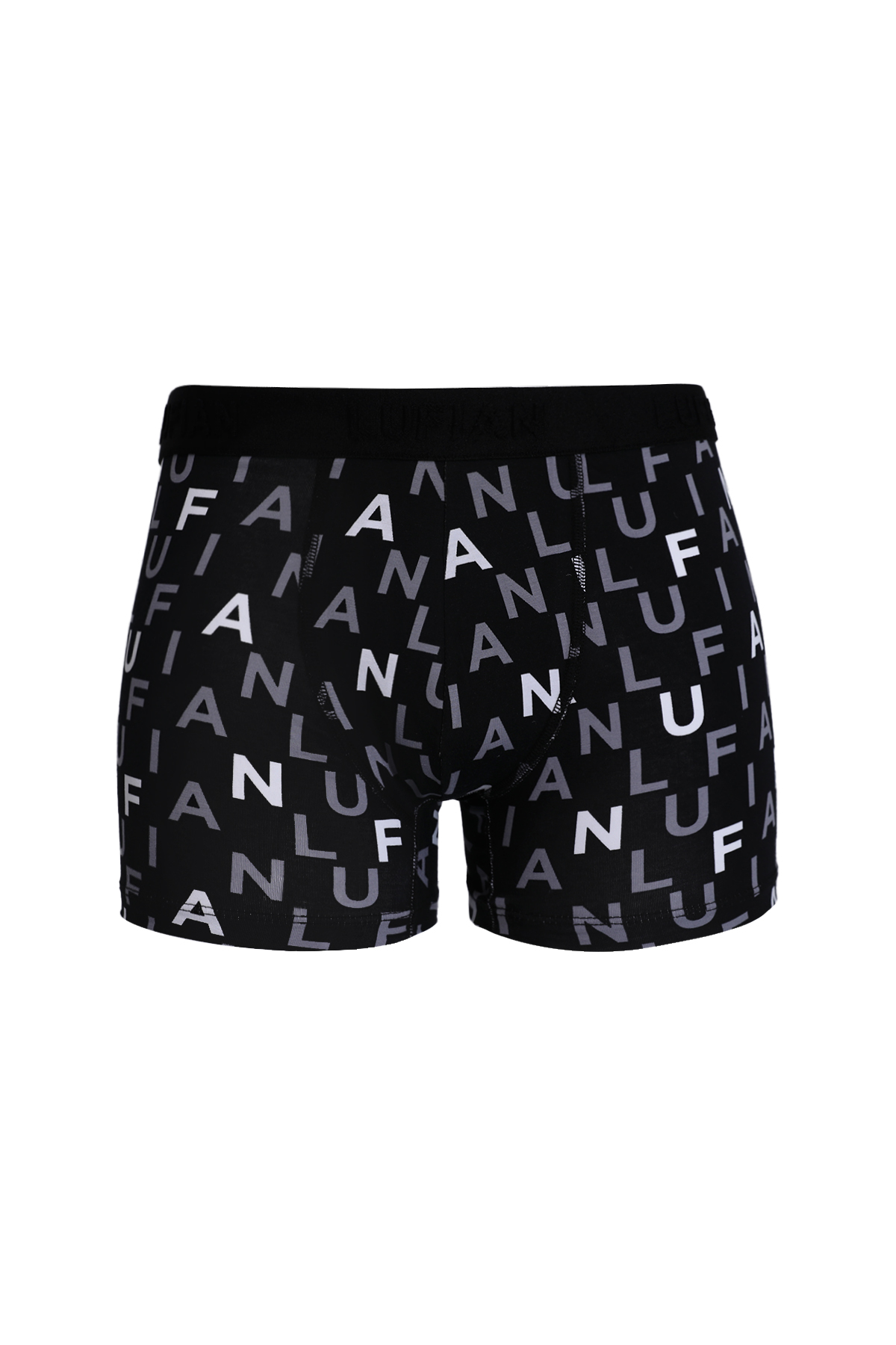 Lufian Rose Erkek Pamuklu Boxer Siyah