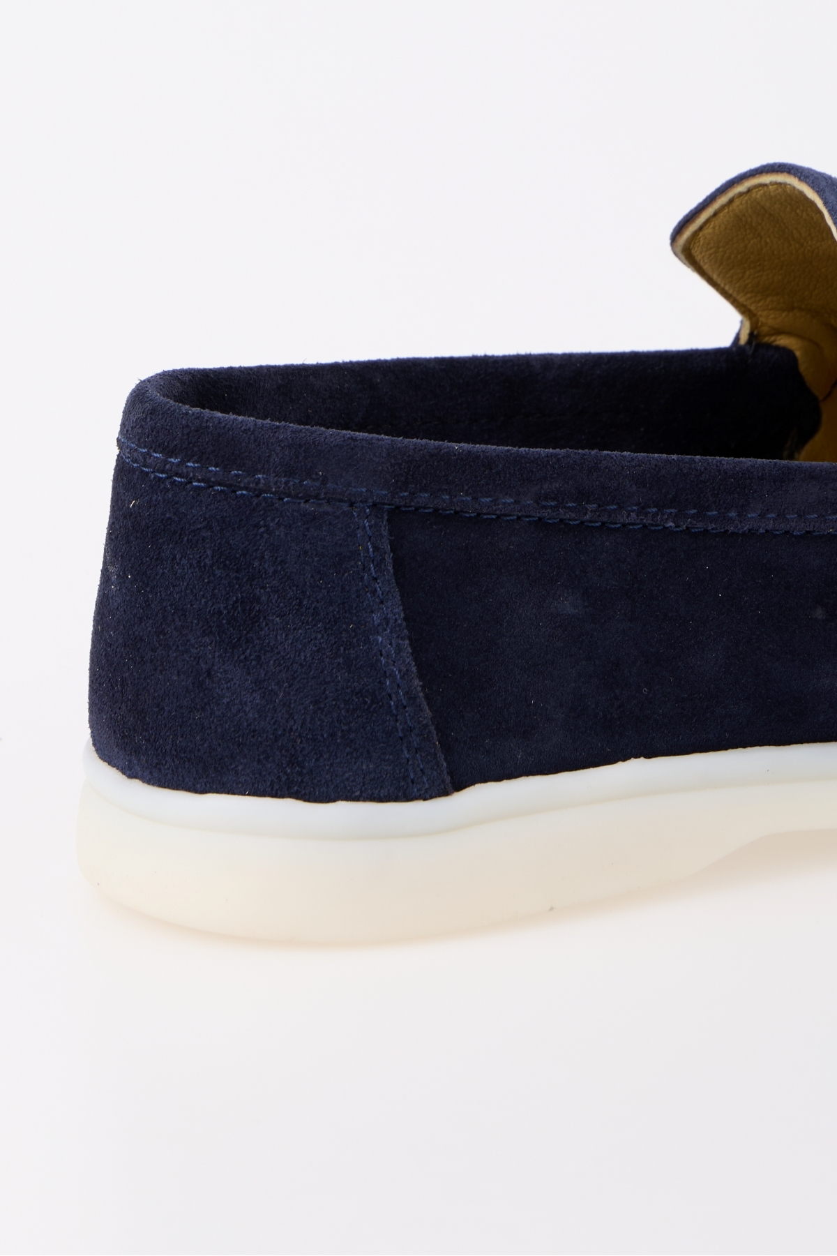 aladdin & sons Azure Lacivert Süet Hakiki Deri Erkek Loafer Ayakkabı görsel 7