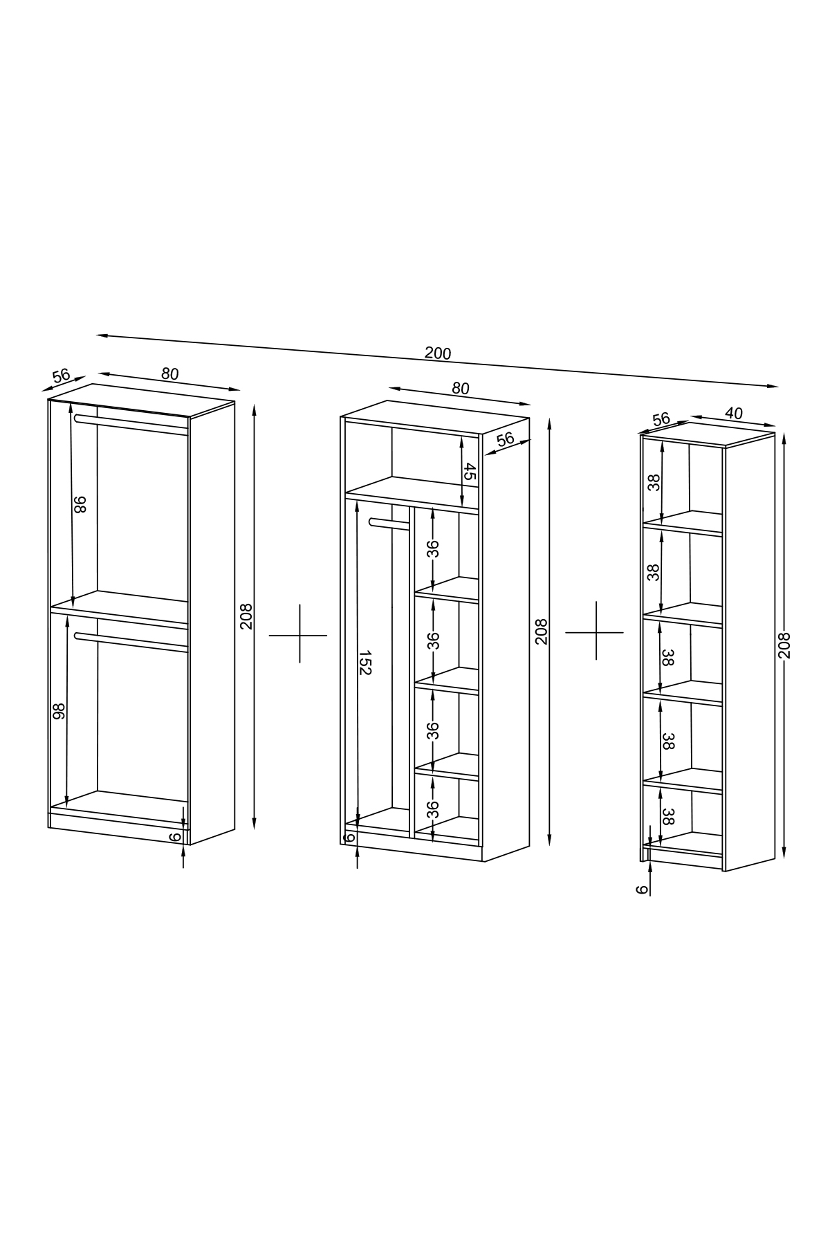 Gama 5 Kapaklı Askılı + Çekmeceli+ Raflı Tasarım Kulplu 253 cm Gardırop Elbise Dolabı görsel 5