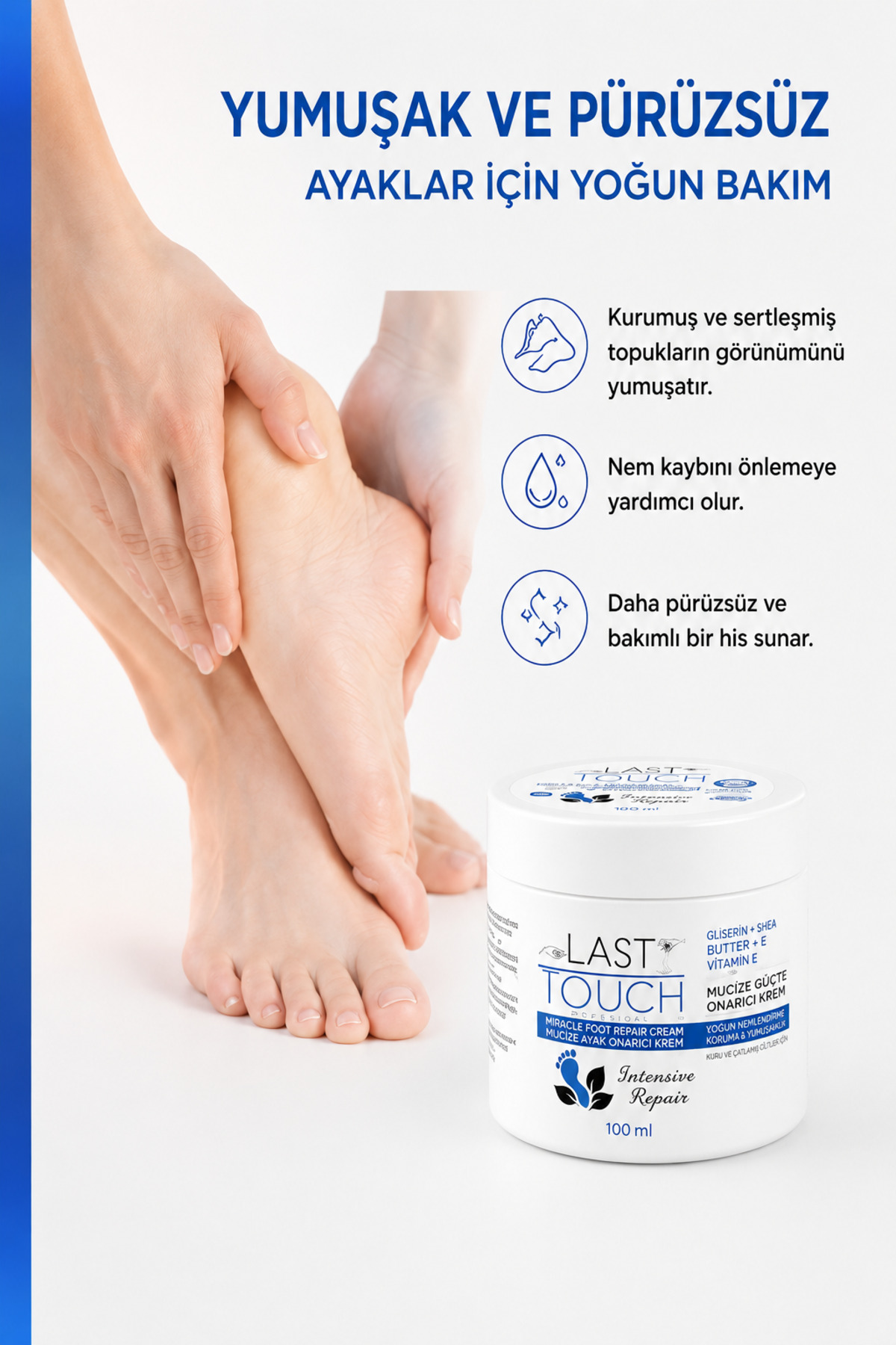 Çatlak Onarıcı Mucize Ayak Bakım Kremi 100 ml ( Vazelin & Shea Butter ) — ABK2585 — تصویر 3 از 9