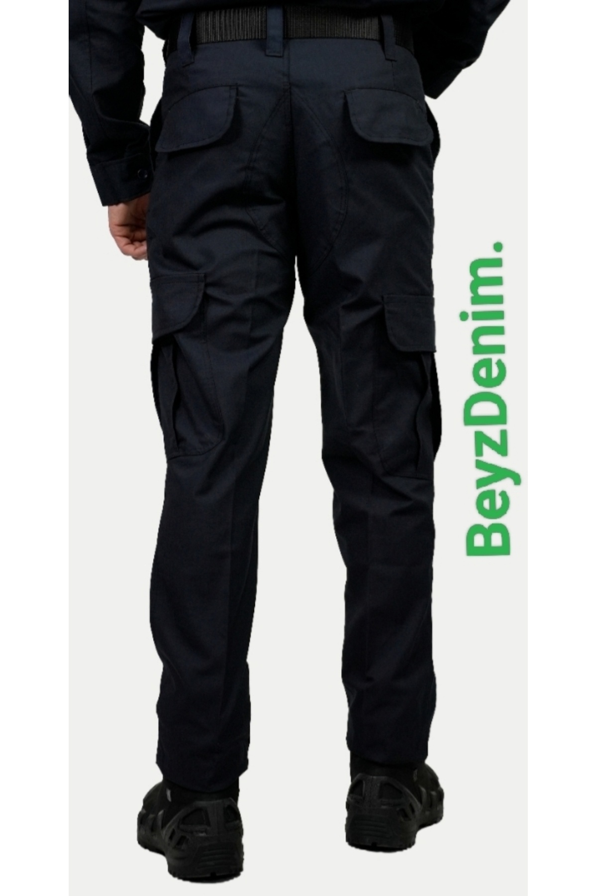BeyzDenim jandarma ve normal giyim lacivert ripsstop kargo pantolon görsel 2