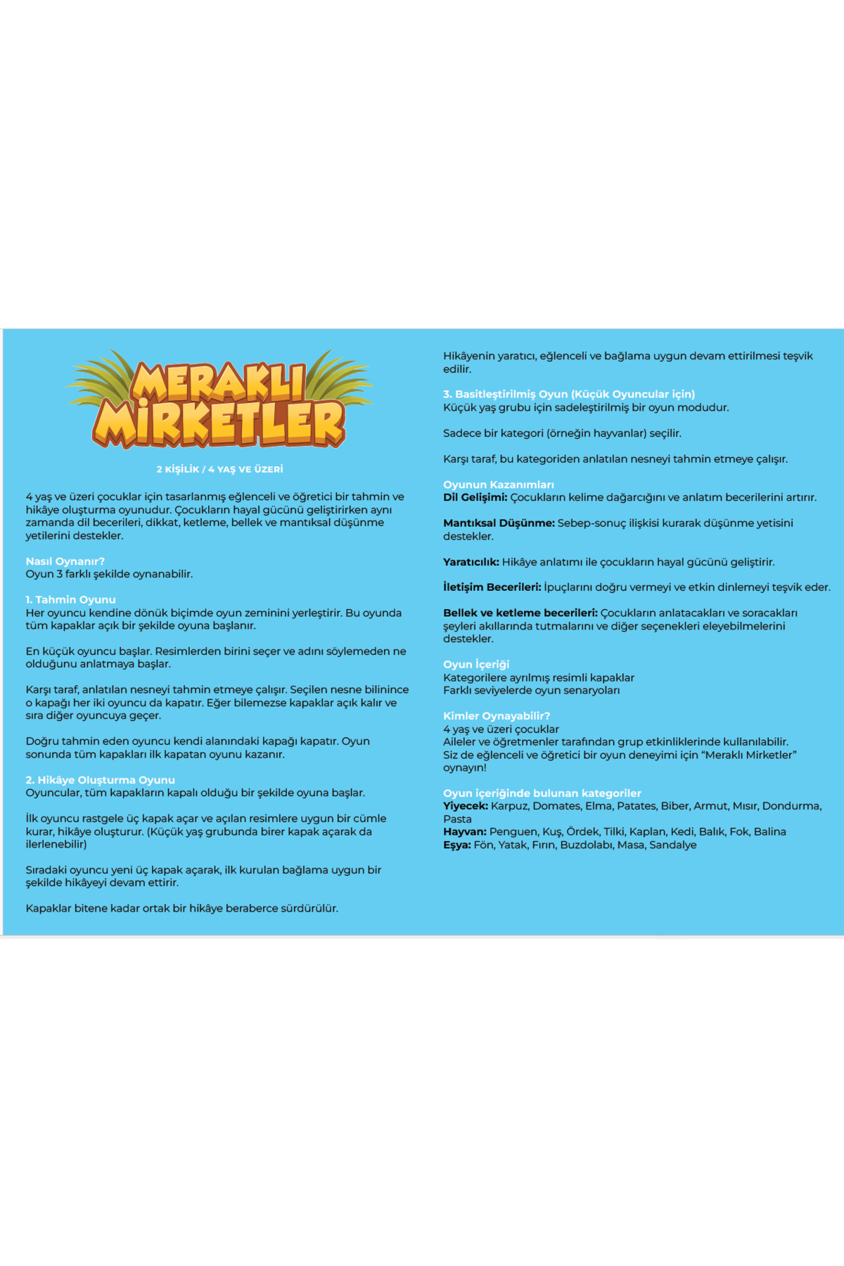 Mirket Yayınları Meraklı Mirketler