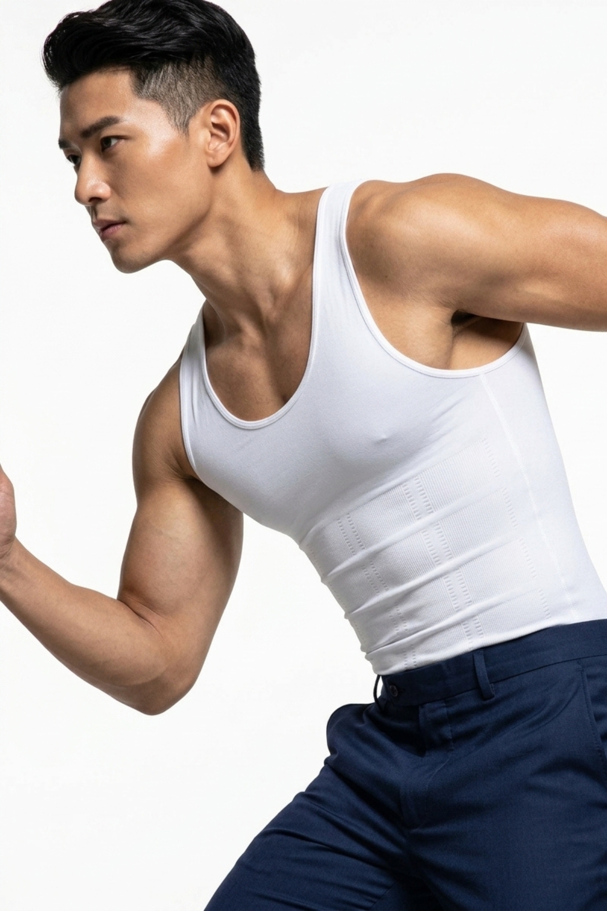 elilom Erkek Shapewear Atlet - Göbek ve Göğüs Toparlayıcı, Dik Duruş Destekli Fit Korse Atlet görsel 5