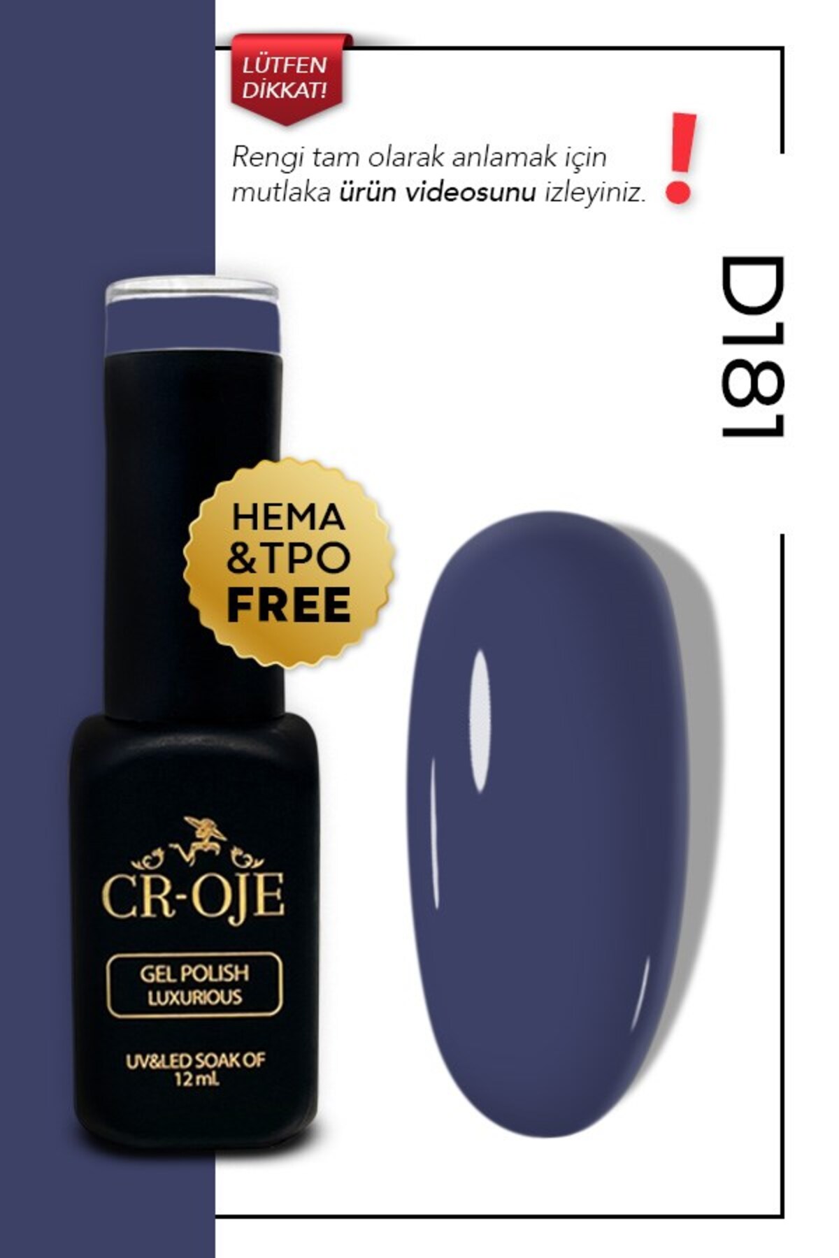 D181- Gri (12 ml) — خاکستری 5mlbordokalicioje