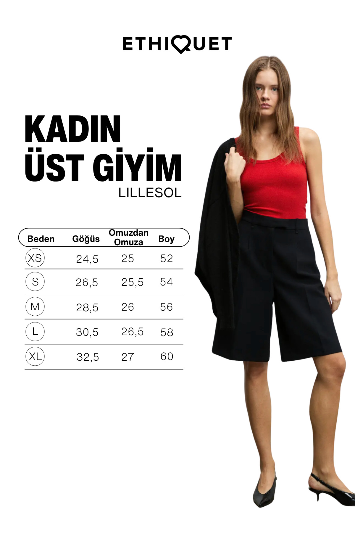 ETHIQUET LILLESOL Kadın Fitilli Görünümlü Slim Fit Vücuda Oturan Havuz Yakalı Pamuklu Basic Kırmızı Atlet görsel 7