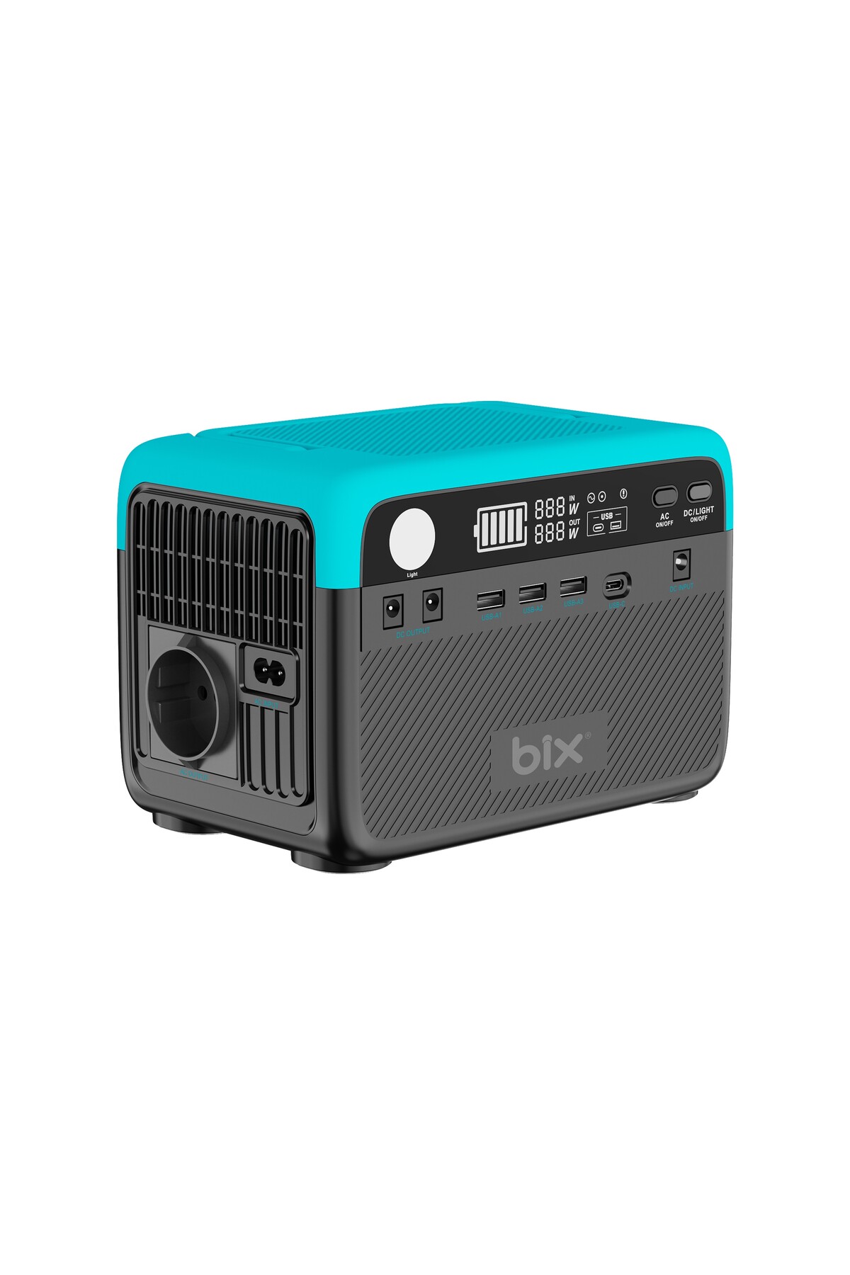 Bix PS60K 192Wh 300W 230V 50Hz Saf Sinüs Taşınabilir Güç İstasyonu