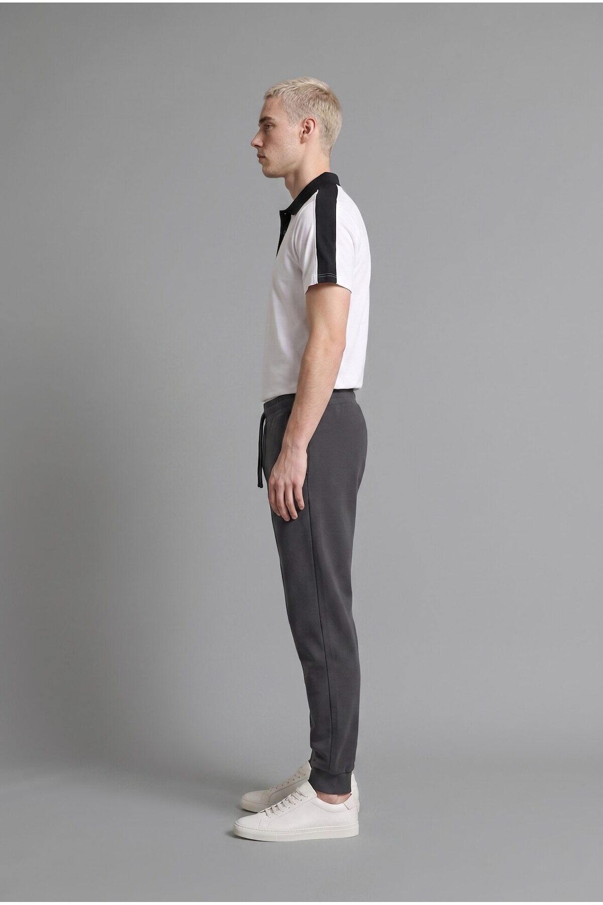 DeFacto Slim Fit Bağcıklı Fermuar Cepli Pike Jogger Eşofman Altı E9427AX25AU görsel 3