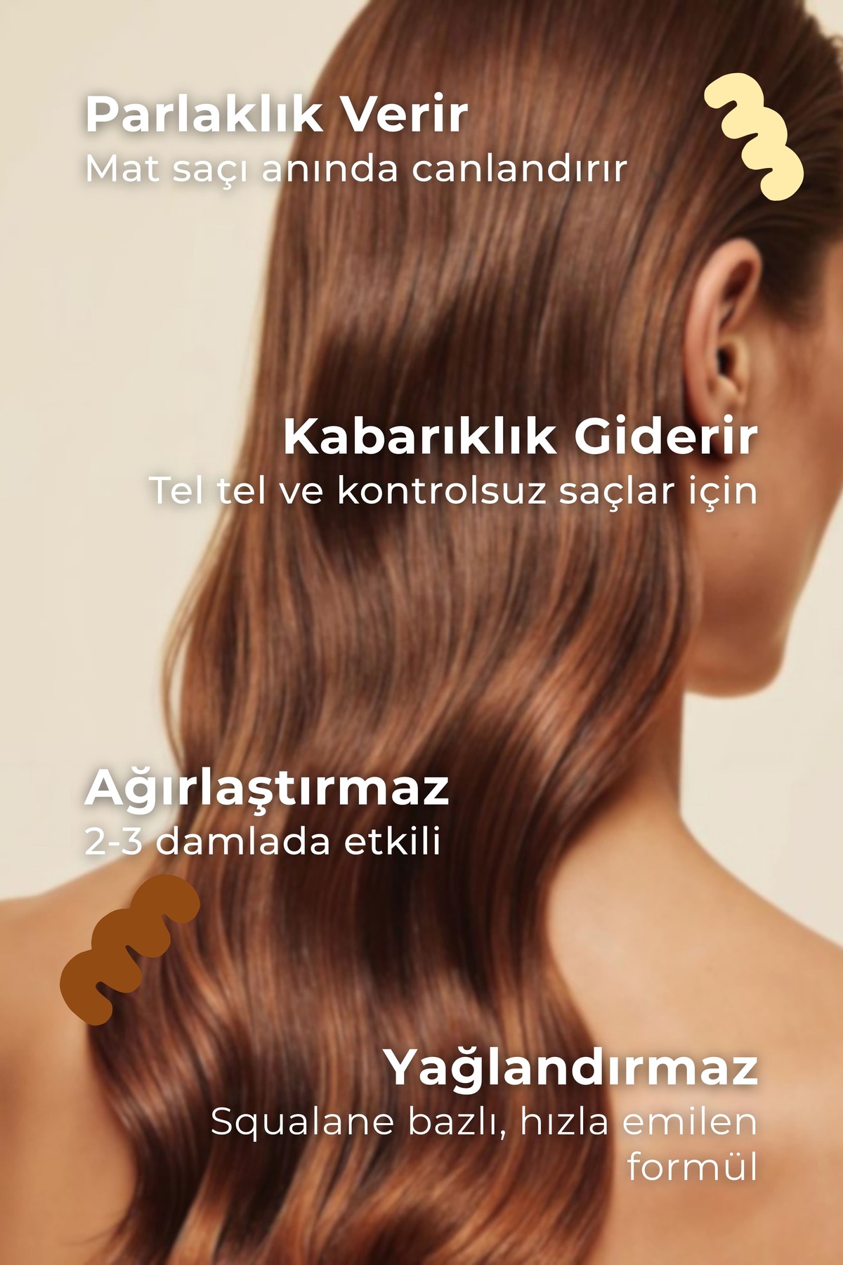 Ağırlık Yapmayan ve Parlaklık Veren Saç Bakım Yağı 50 ml | Kabarıklık & Elektriklenme Karşıtı — 8684474620654 — تصویر 4 از 8