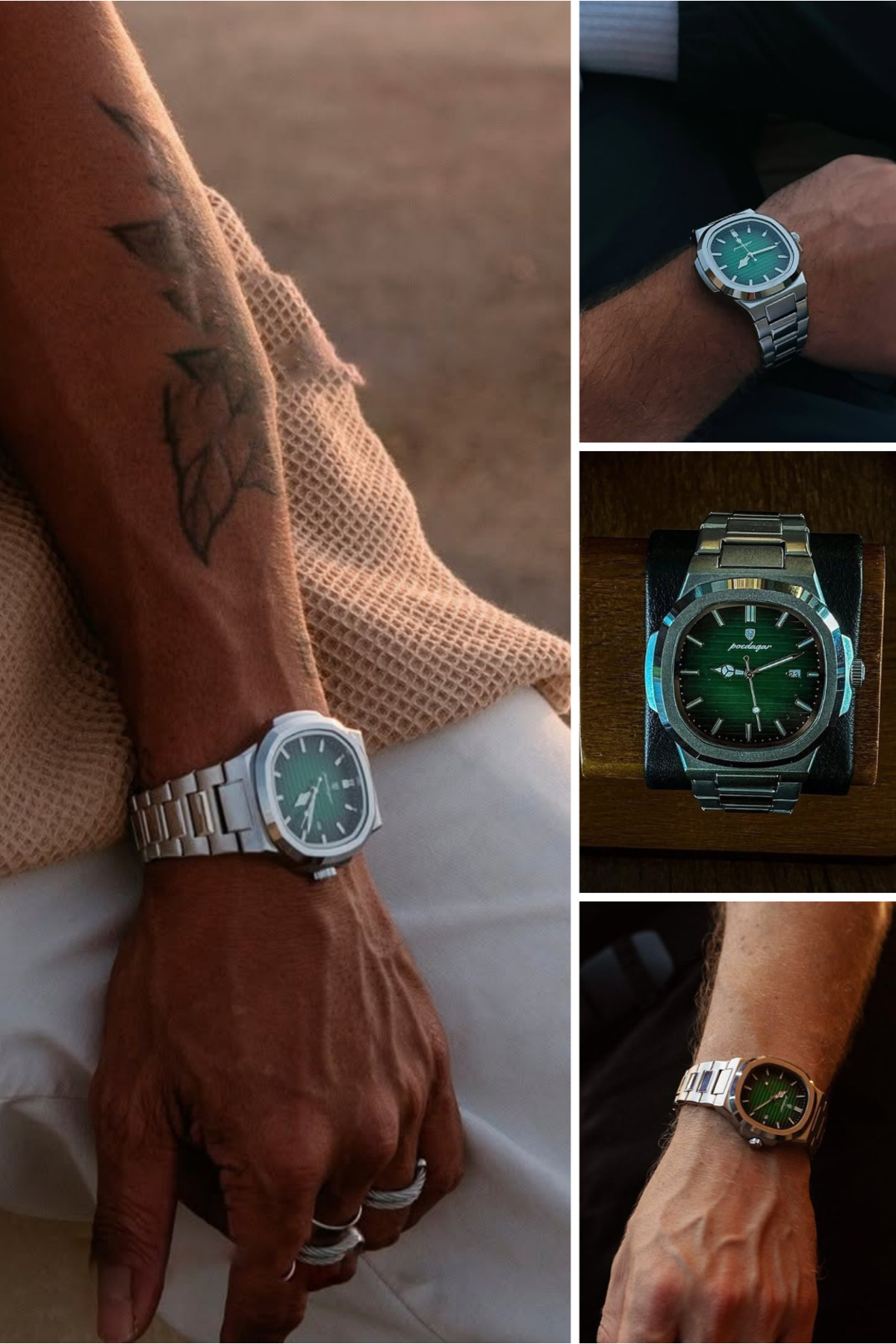 Genel Markalar Nautilus 40mm - Erkek Kol Saati - Paslanmaz Çelik Saat görsel 4