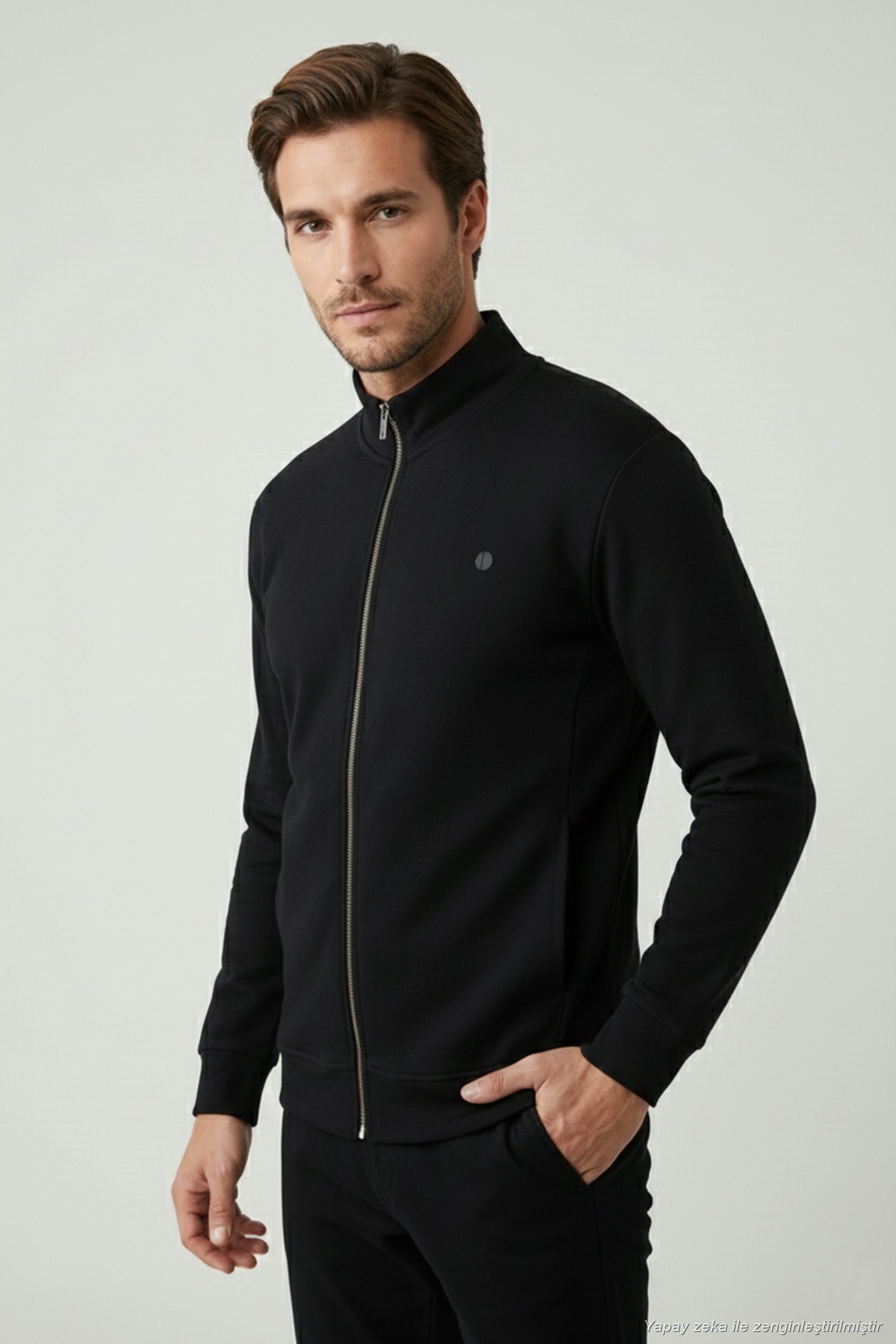 Buratti Pamuk Karışımlı Regular Fit Dik Yaka Hırka Erkek HIRKA 5901223 görsel 4
