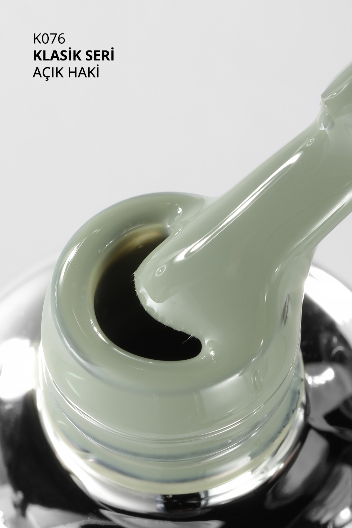 Kalıcı Oje K076 Açık Haki 10 ml — سبز 8860101A01S09K076 — تصویر 4 از 8