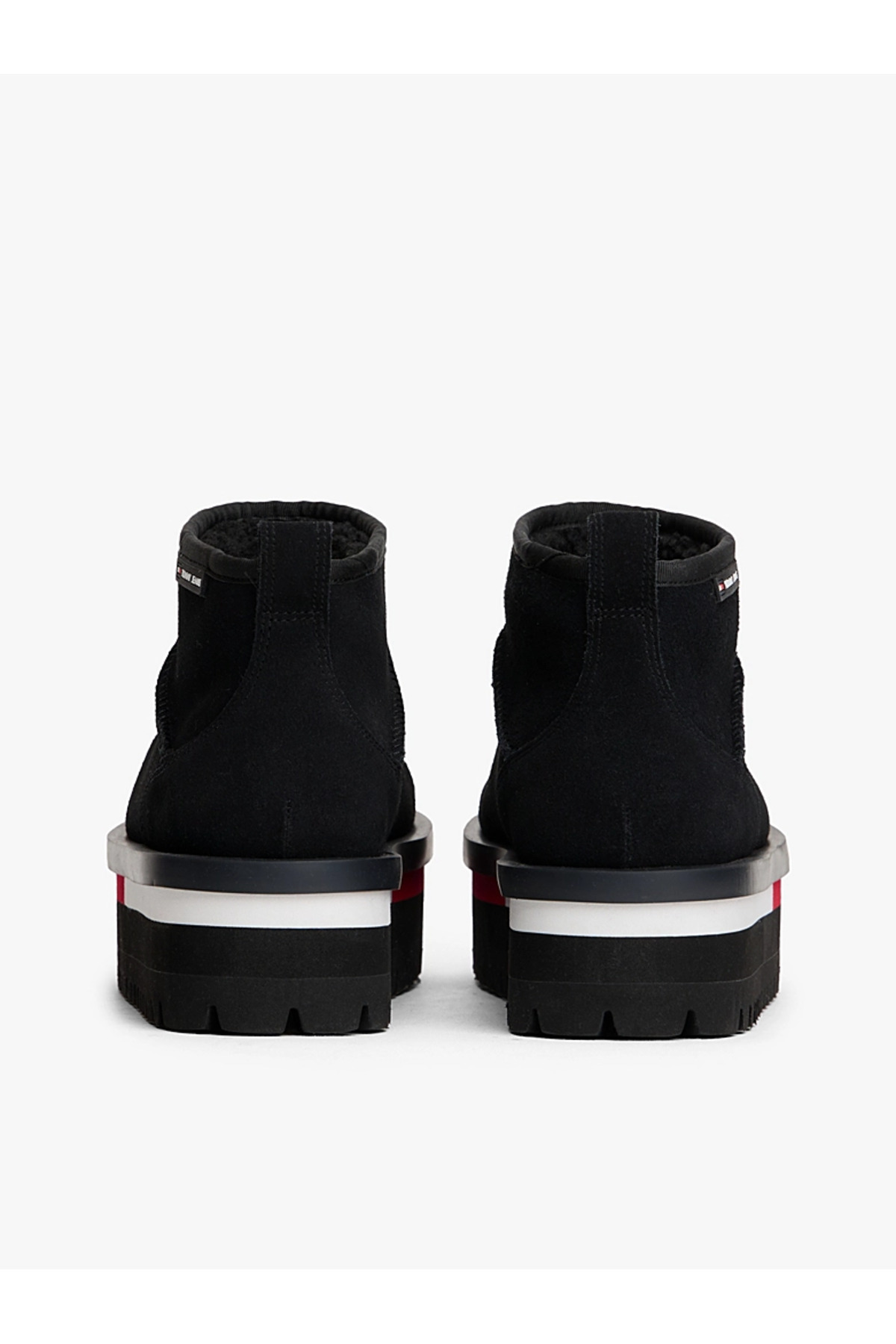 Tommy Hilfiger Kadın Süet Platform Tabanlı Kar Botu - Siyah görsel 4