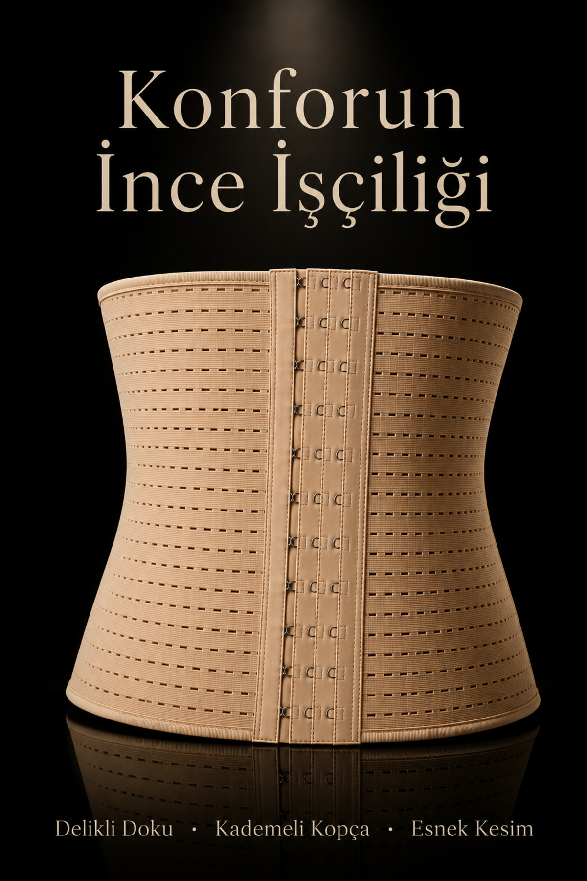 SWEAT FAST Şekillendirici Ve Sıkılaştıcı Hamile 2 Beden Dik Duruş Destekli Balenli Lohusa Korse