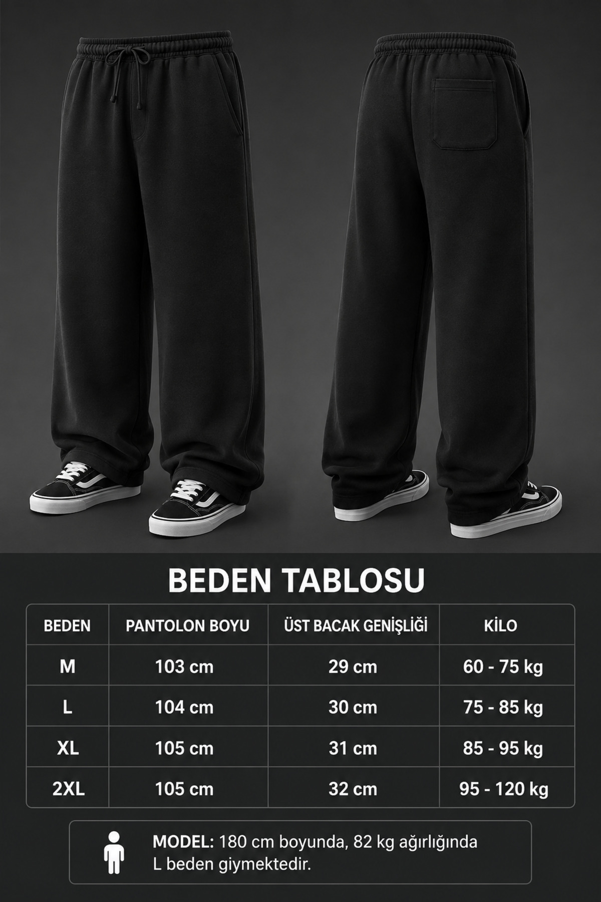 Sapeur Erkek Premium Baggy Eşofman Altı Rahat Kalıp - Günlük & Spor Pantolon görsel 5