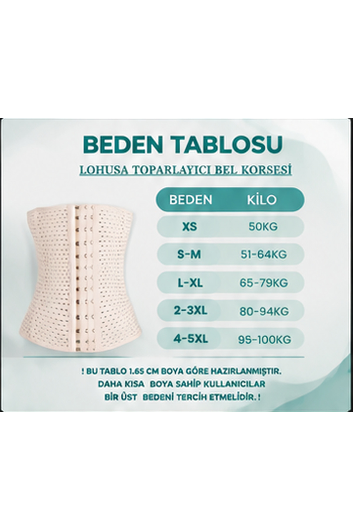 Sh Mağazacılık Unisex Kullanıma Uygun 3 Kademe Ayarlı Agraflı Bel Korsesi, Günlük Rahat Kullanım İçin Korse görsel 3