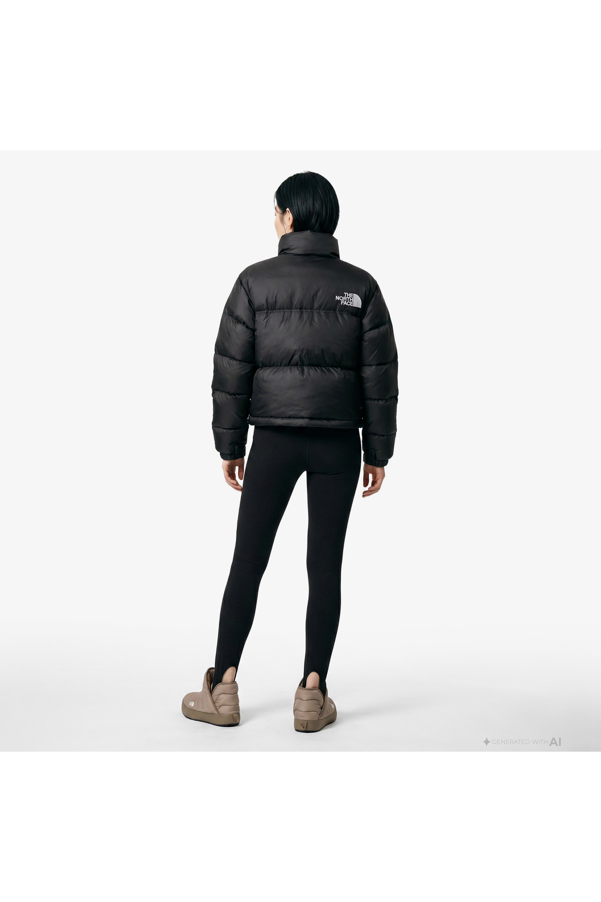 THE NORTH FACE Kadın Nuptse Siyah Mont görsel 2