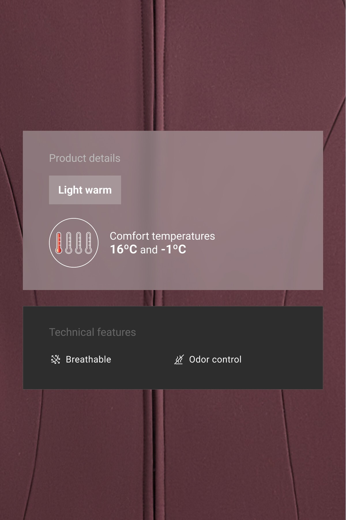 Oysho Light warm teknik ceket görsel 6
