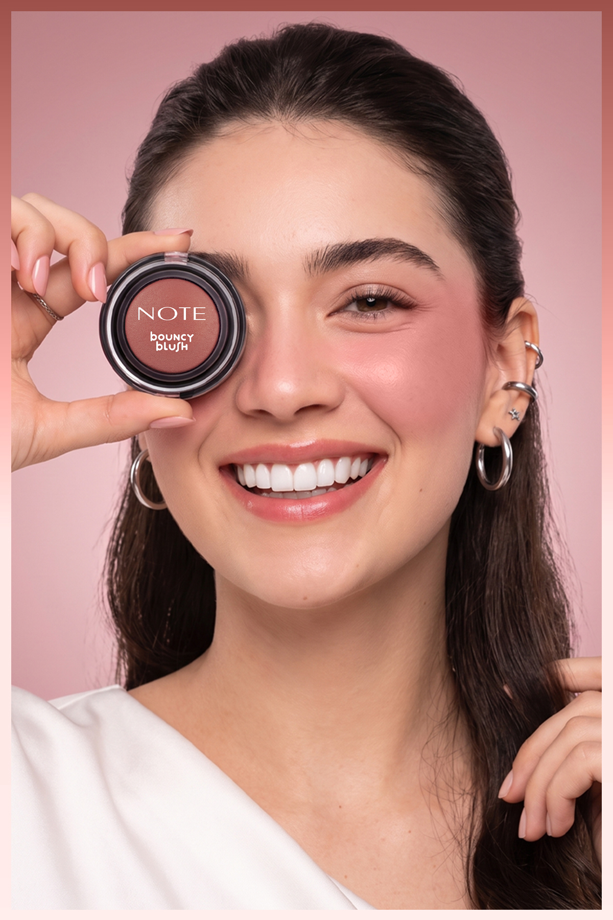 Bouncy Blush Yumuşak Kremsi Allık - 04 Sunkiss — قهوه‌ای BLS BOUNCY — تصویر 4 از 8