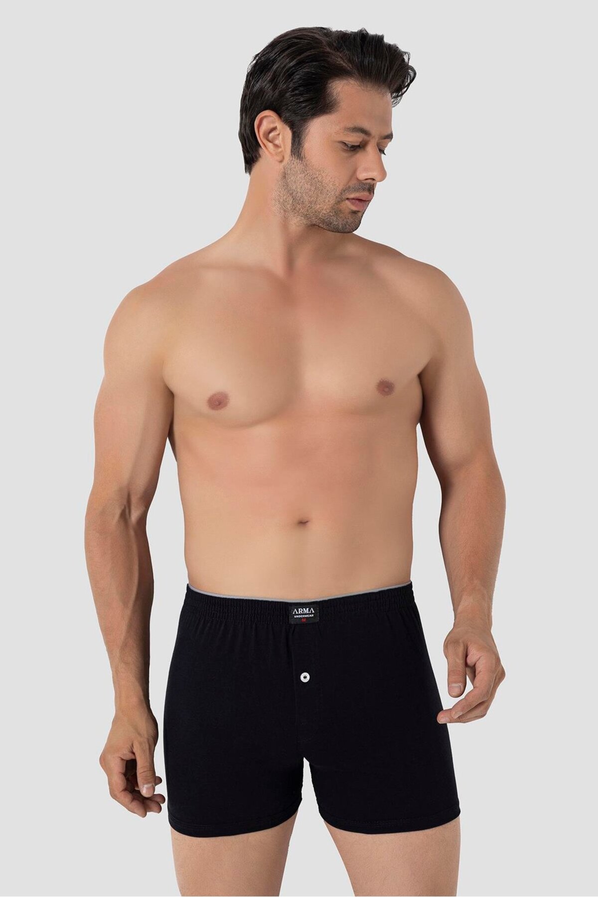 Arma Yıldız 6'lı Paket Erkek Geniş Kalıp Büyük Beden Boxer Battal Boy İç Giyim %100 Pamuklu görsel 3