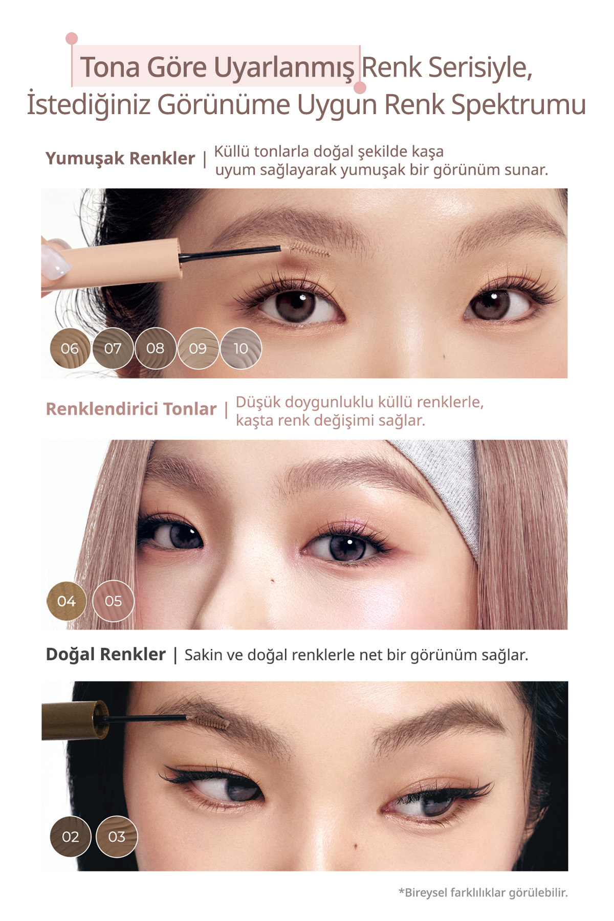 Renklendirici ve Sabitleyici Kaş Maskarası Speedy Skinny Brow Mascara 04 Ash Brown — قهوه‌ای 6554 — تصویر 6 از 9