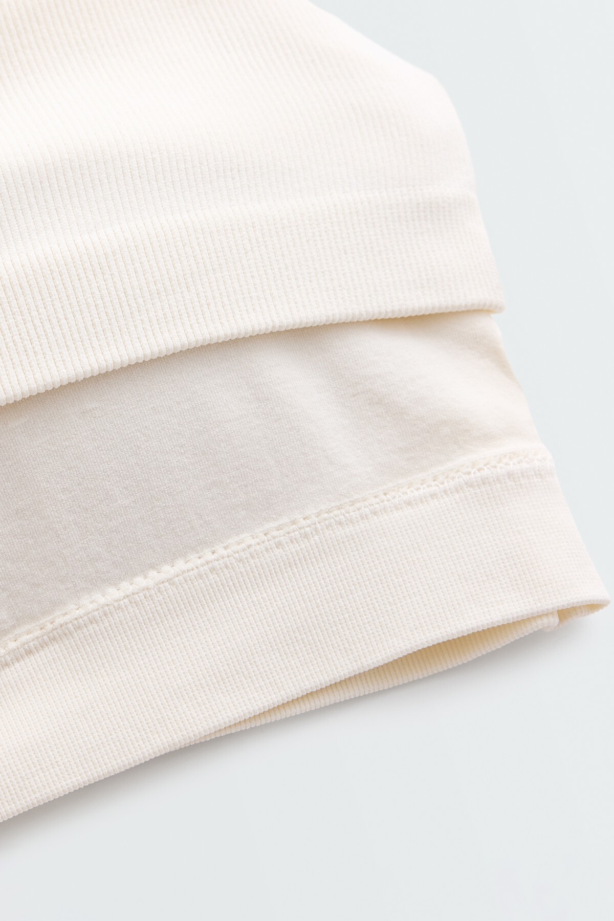 Oysho Kare yaka modal karışımlı fitilli tank top görsel 7