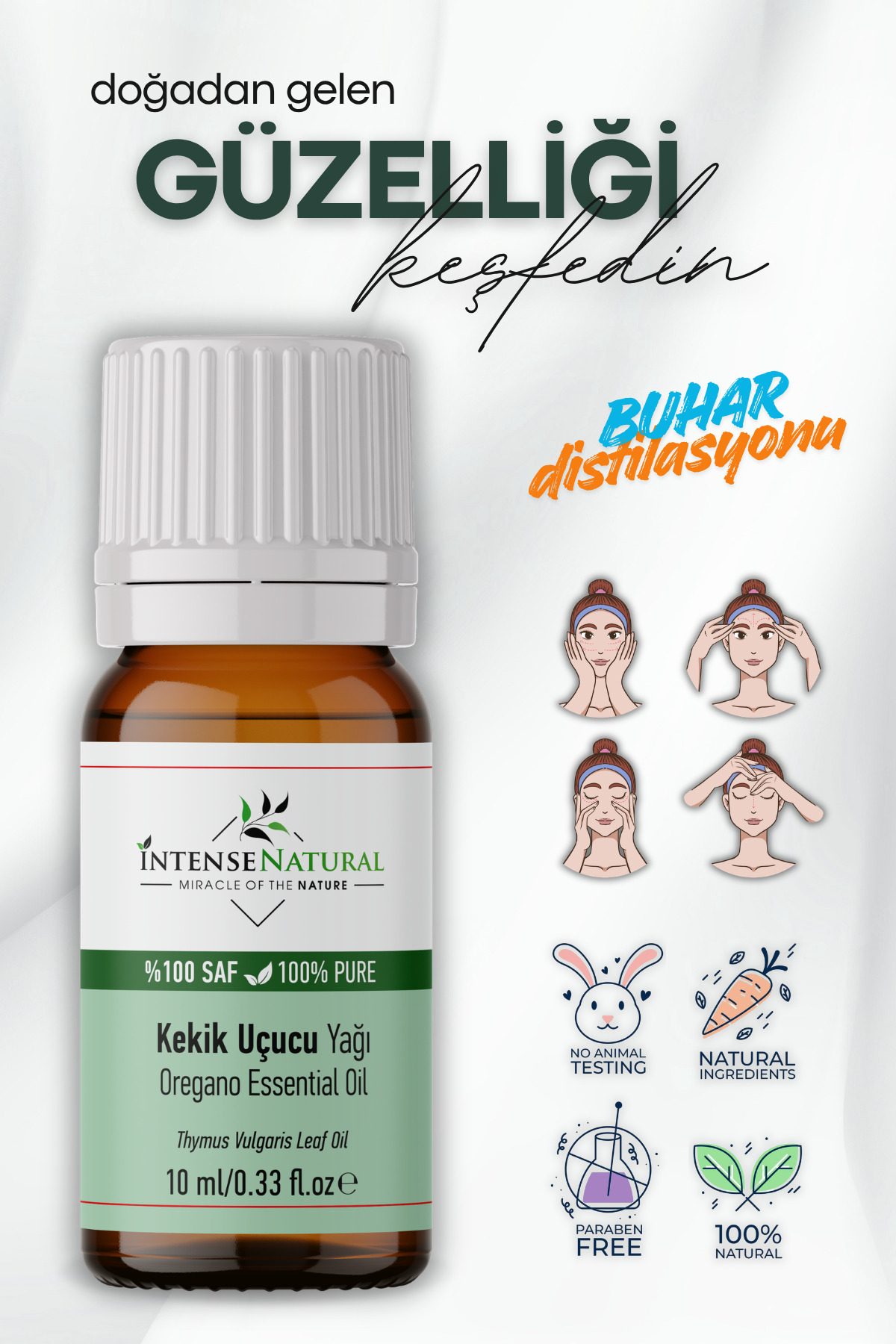 روغن ضروری آویشن و پونه کوهی، 10 میلی لیتر، 100% خالص و طبیعی — NTR-1025