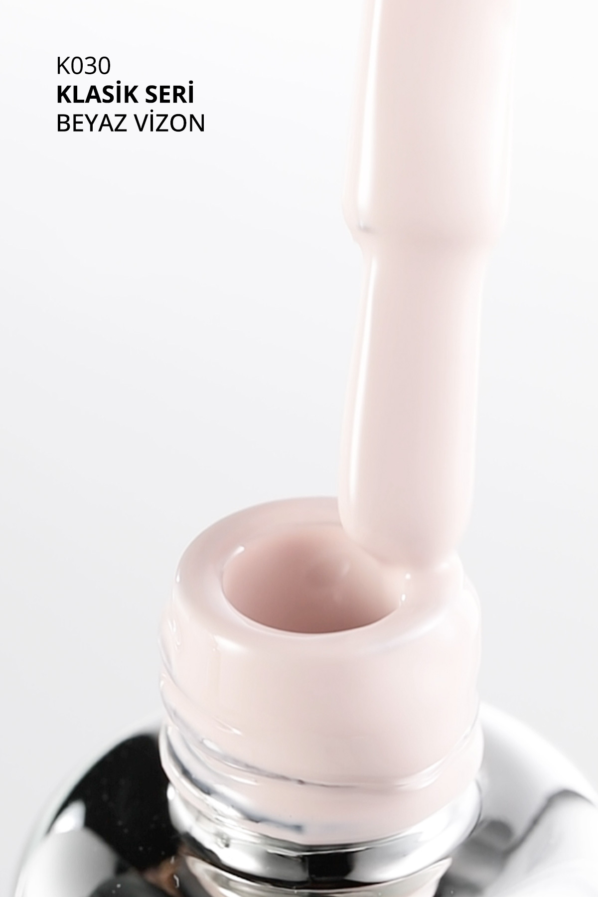 Kalıcı Oje K030, Beyaz Vizon, 10 ml — صورتی 8860101A01S09K030 — تصویر 8 از 8