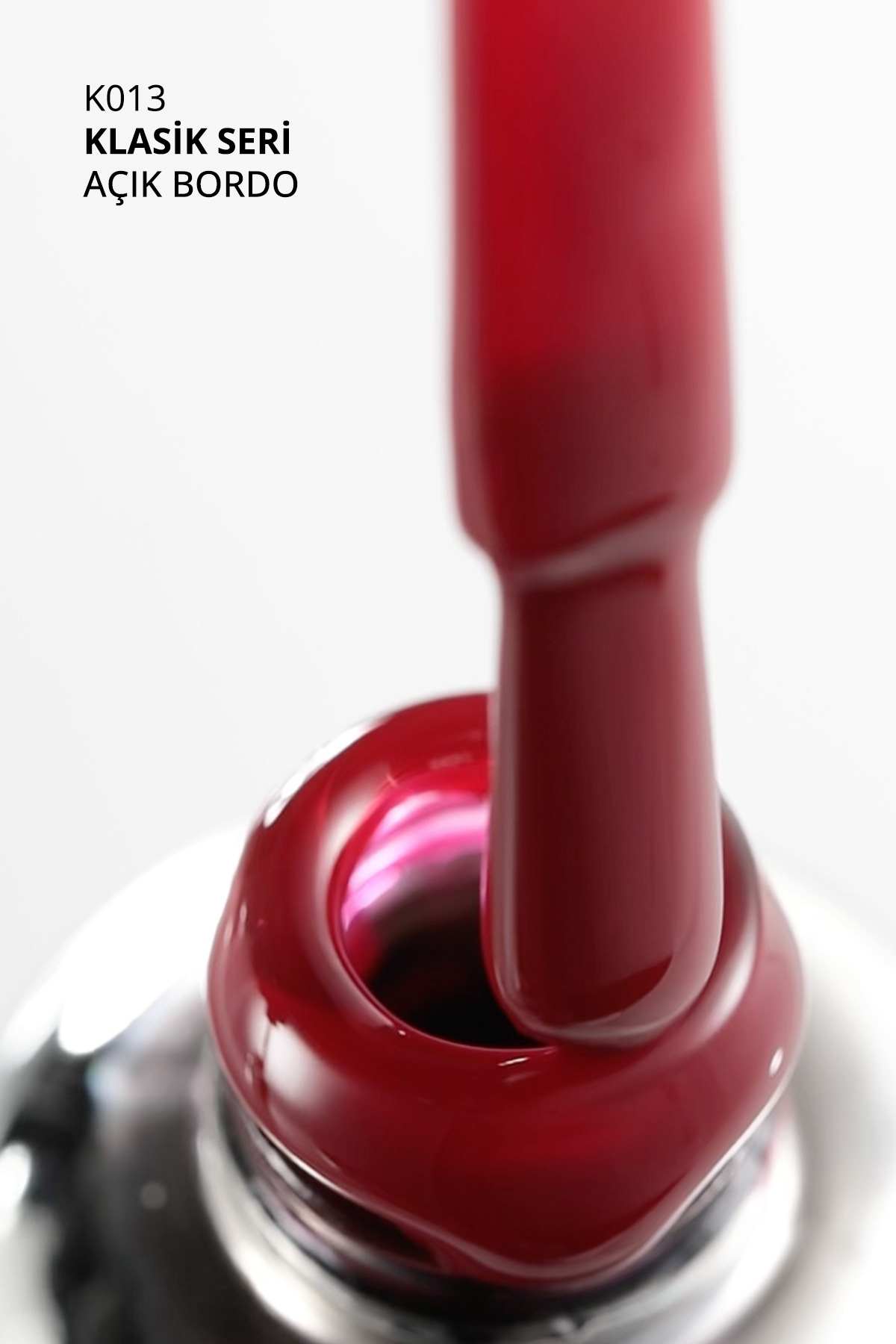 Kalıcı Oje K013, Açık Bordo, 10 ml — زرشکی 8860101A01S09K013 — تصویر 7 از 7