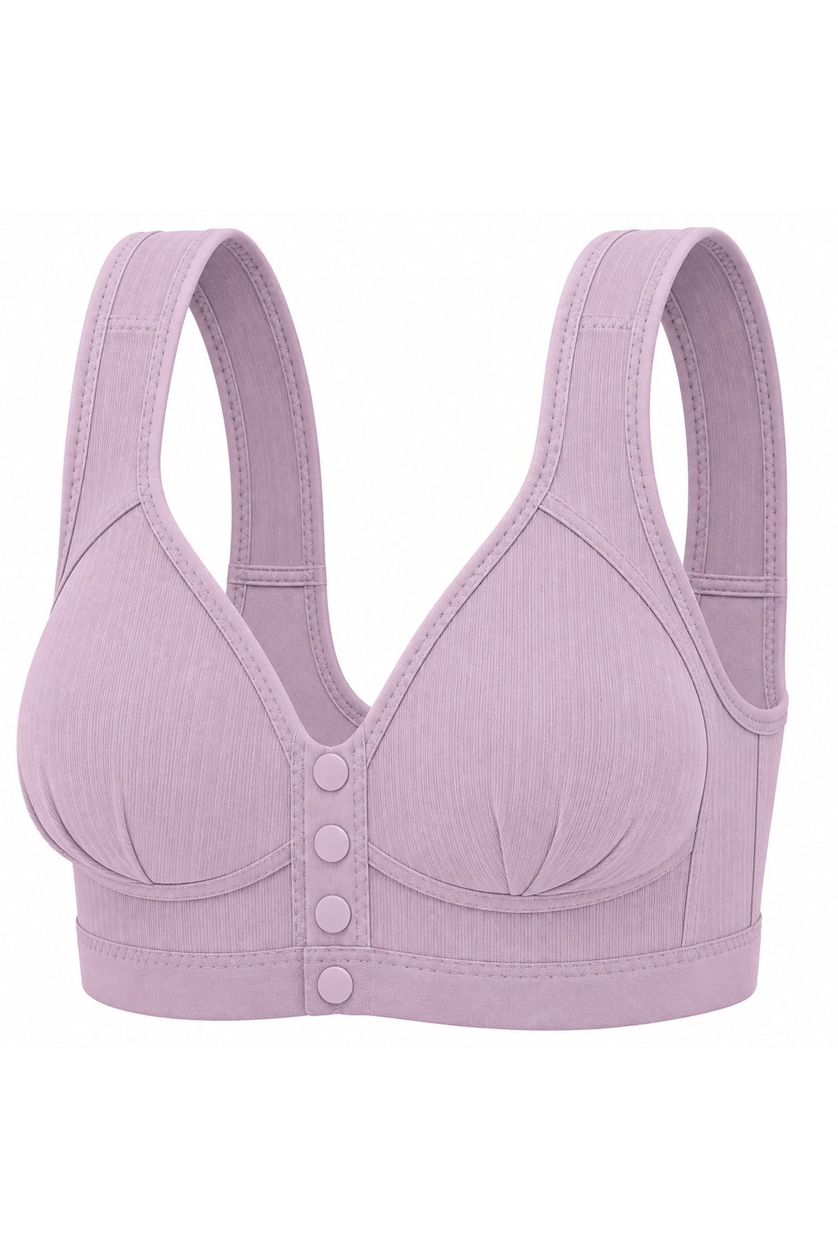 Efrayim Manessa Lingerie Kadın Önden Düğmeli Çıtçıtlı Balensiz Toparlayıcı Geniş Askılı Rahat Günlük Sütyen
