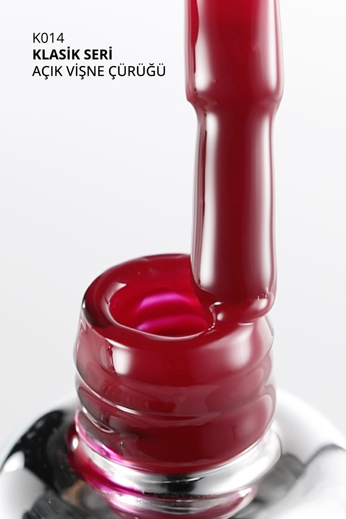 Kalıcı Oje K014, Açık Vişne Çürüğü, 10 ml — زرشکی 8860101A01S09K014 — تصویر 7 از 7