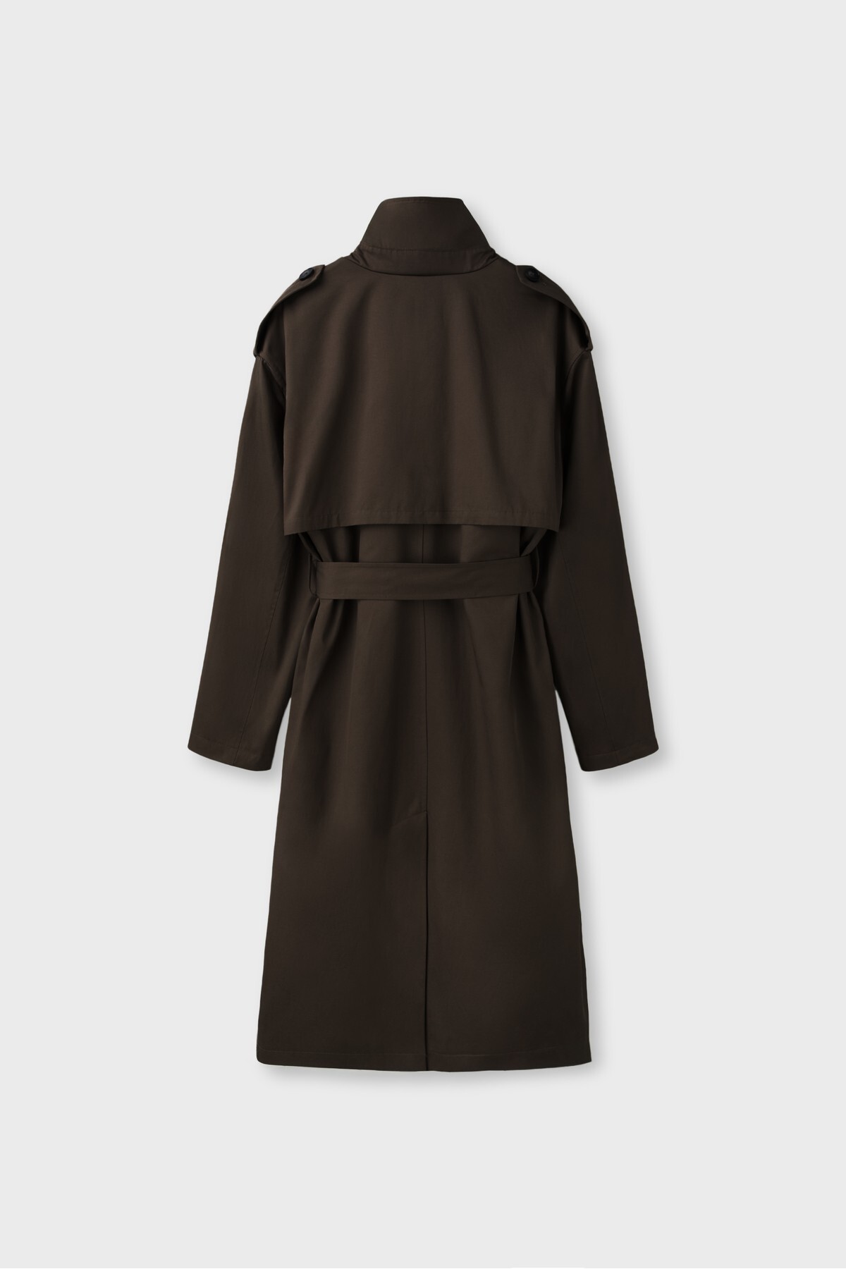 Stradivarius Uzun basic trençkot görsel 7