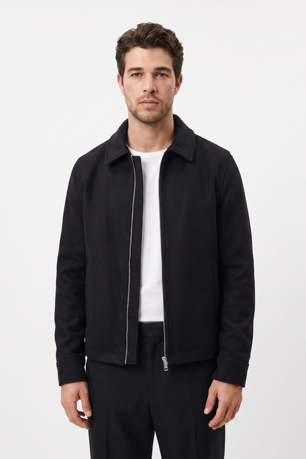 Mach Erkek Regular Fit İçi Kapitoneli Premium İthal Kumaş Kaşe Ceket