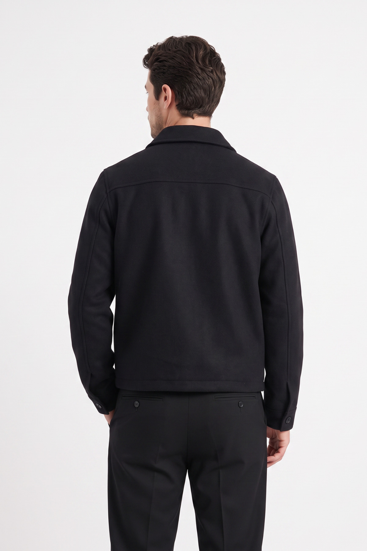 Mach Erkek Regular Fit İçi Kapitoneli Premium İthal Kumaş Kaşe Ceket görsel 3