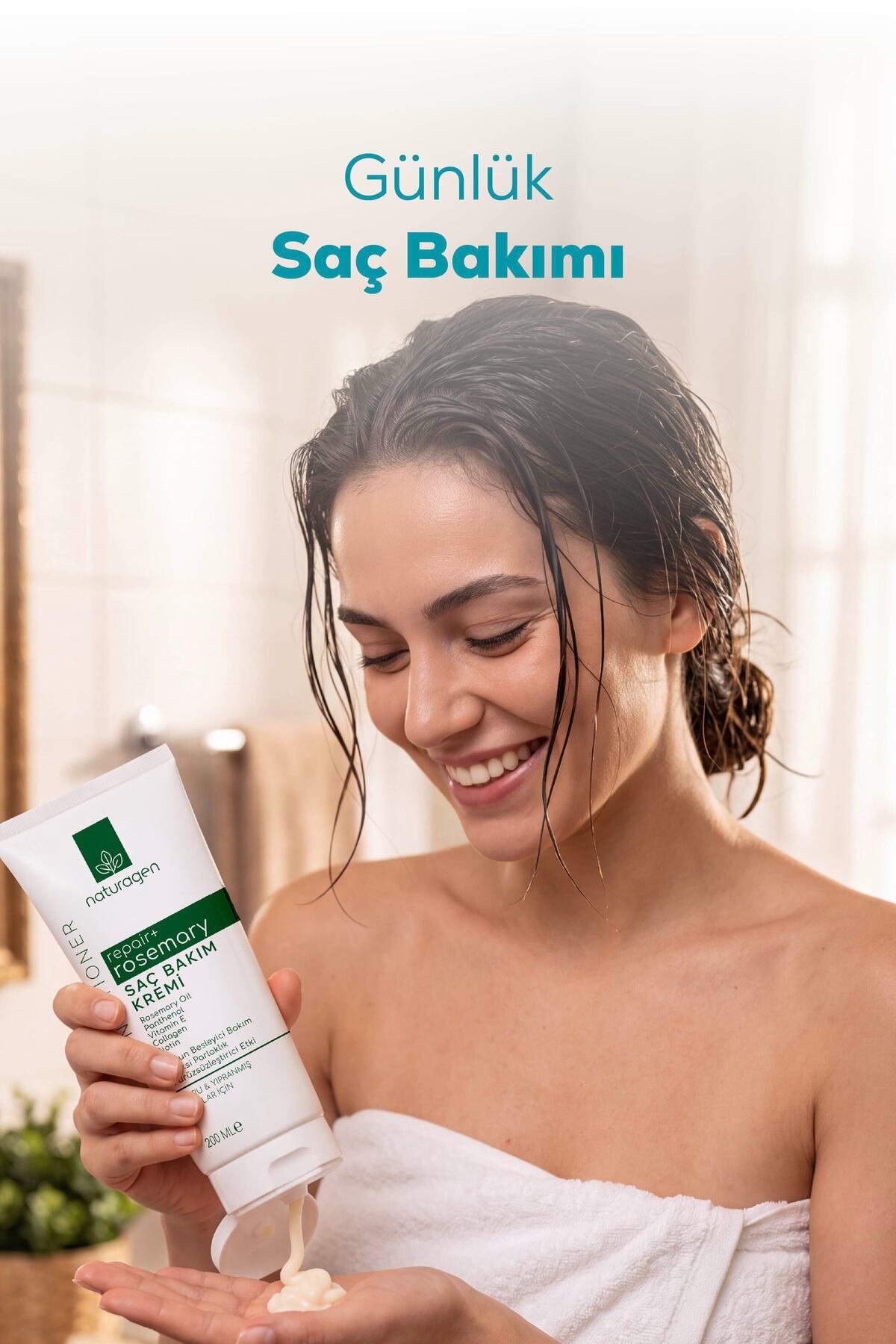 Repair+ Rosemary Saç Bakım Kremi 200 ml | Hasar Onarımı | Biberiye Özlü | Kuru ve Yıpranmış Saçlar — KZMNTG0050 — تصویر 7 از 7